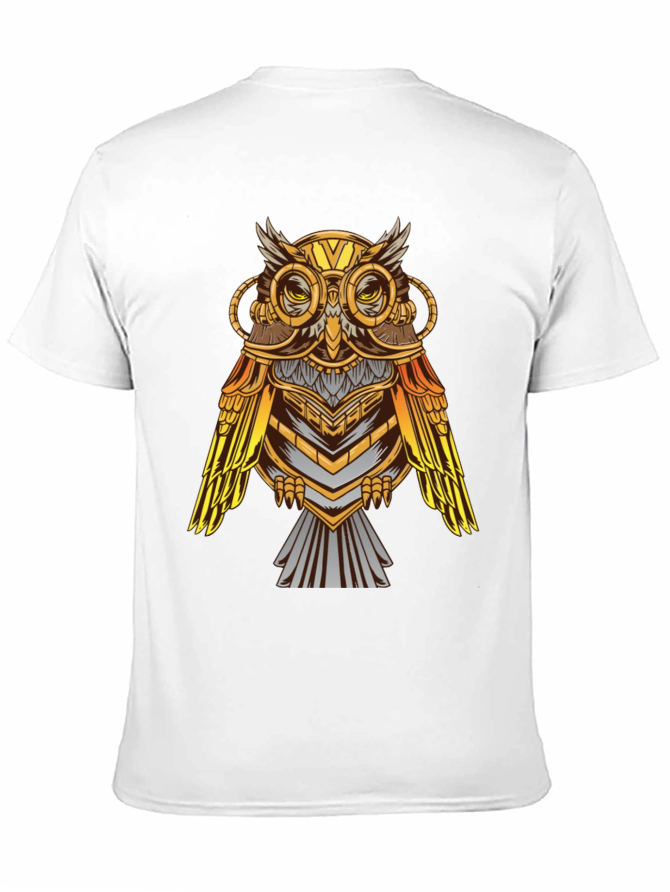 Steampunk Owl Graphic T-Shirt - Unique Design