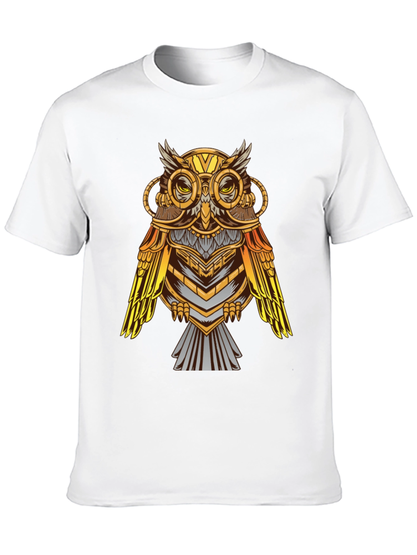 Steampunk Owl Graphic T-Shirt - Unique Design