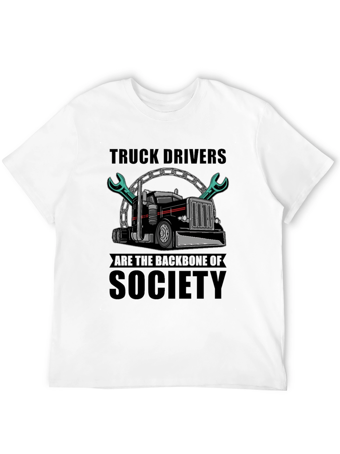 Truck Driver Backbone T-Shirt