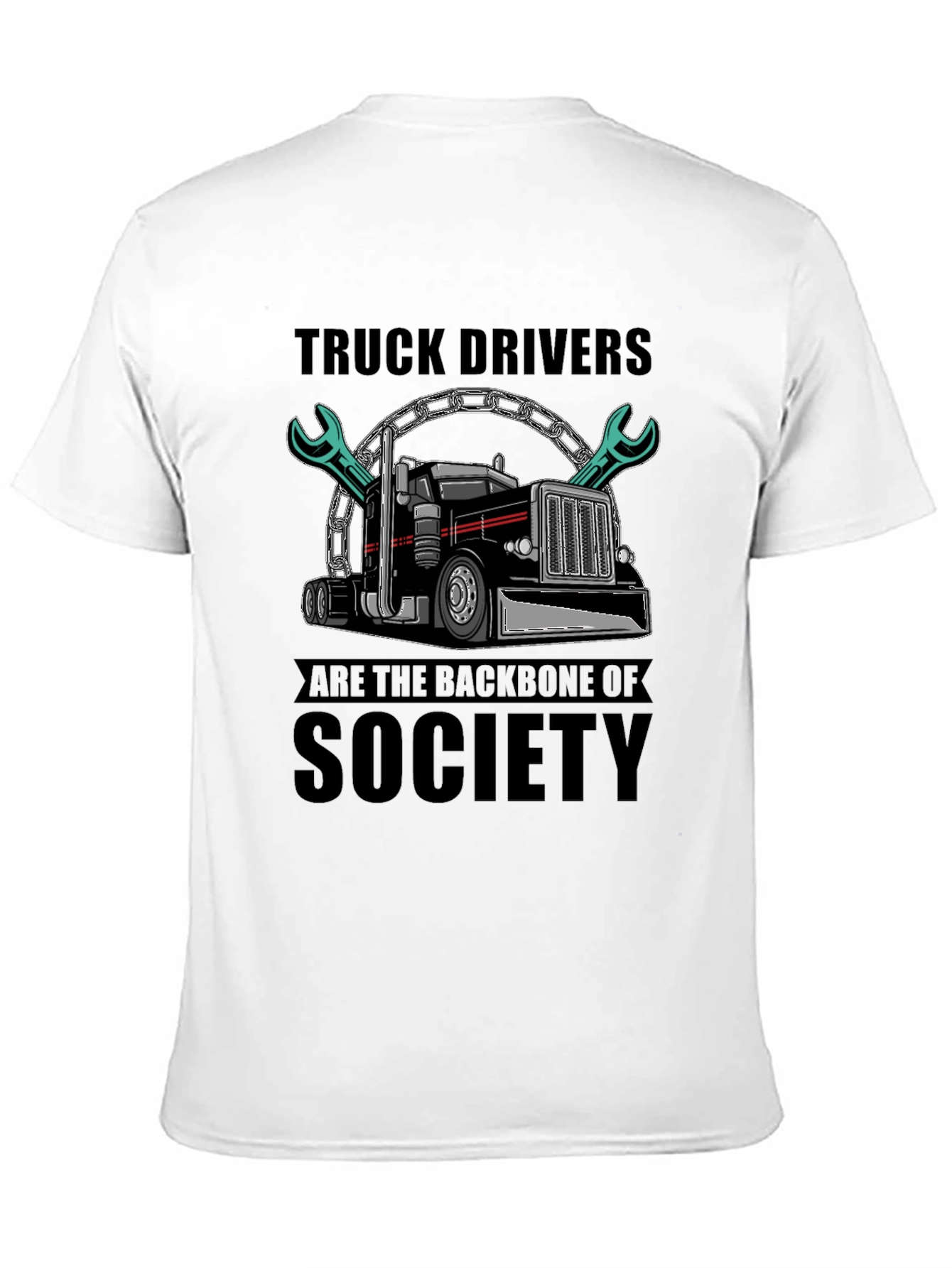 Truck Driver Backbone T-Shirt