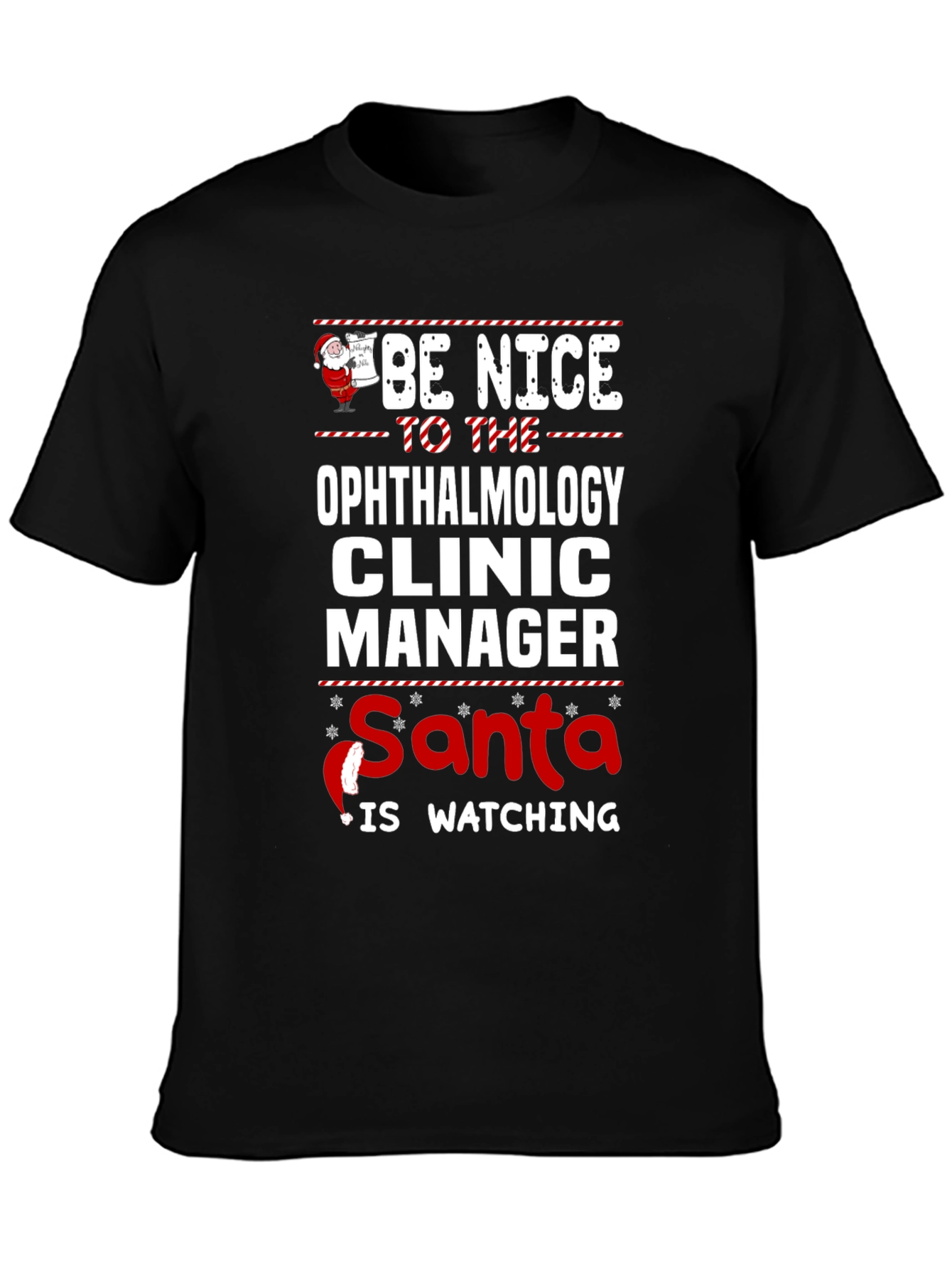 Ophthalmology Clinic Manager Christmas T-Shirt
