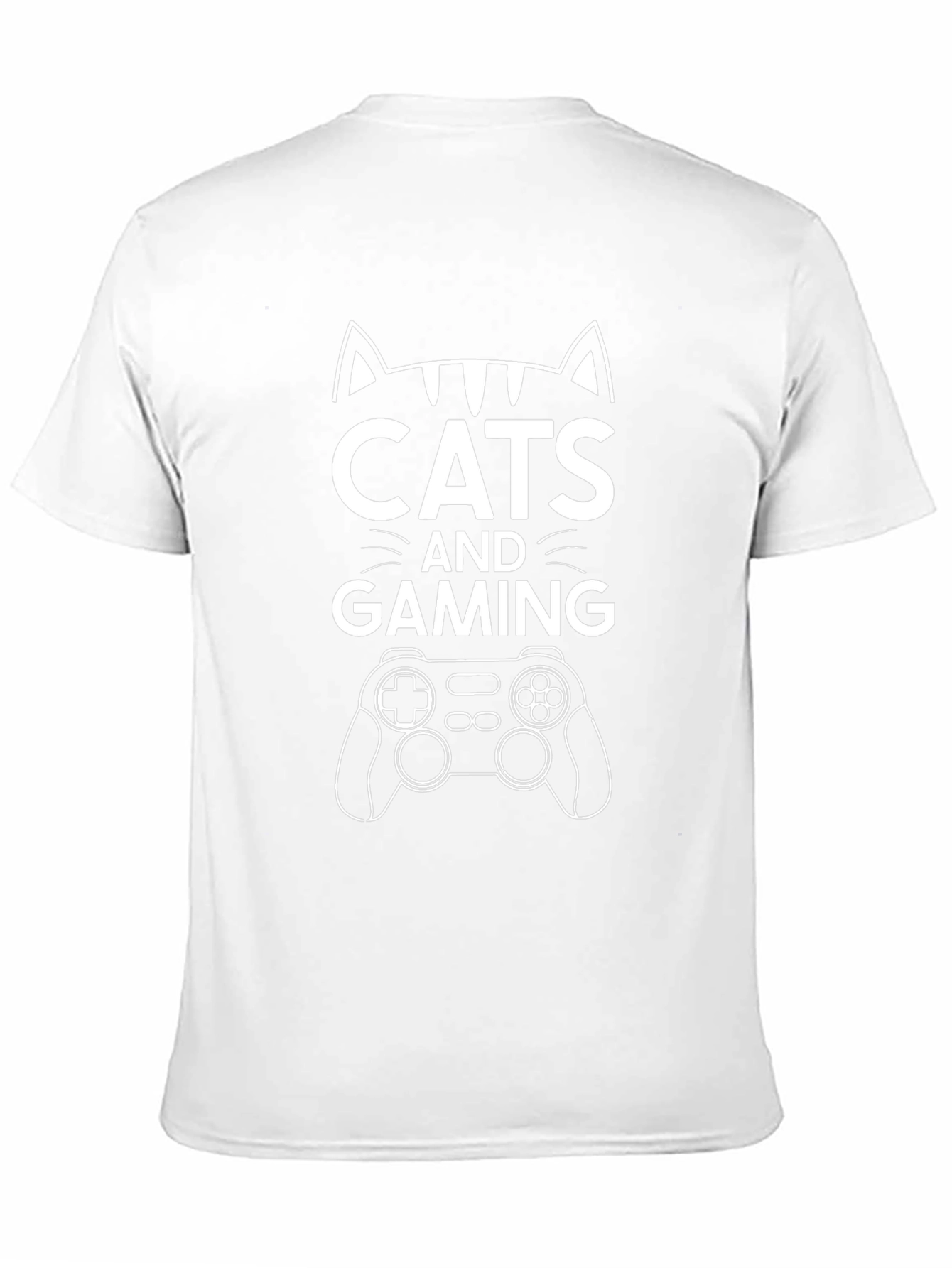 Cats and Gaming Graphic T-Shirt Gamer Cat Lover