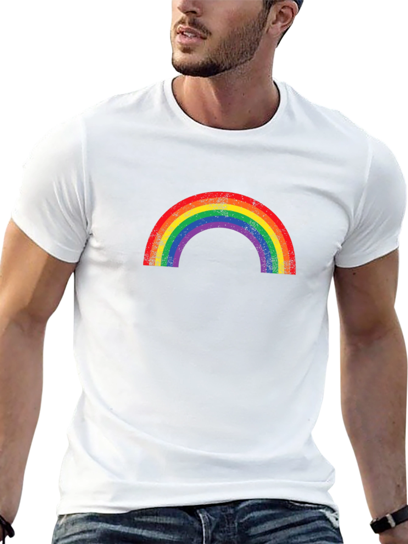 Rainbow Graphic T-Shirt - Prideful and Stylish