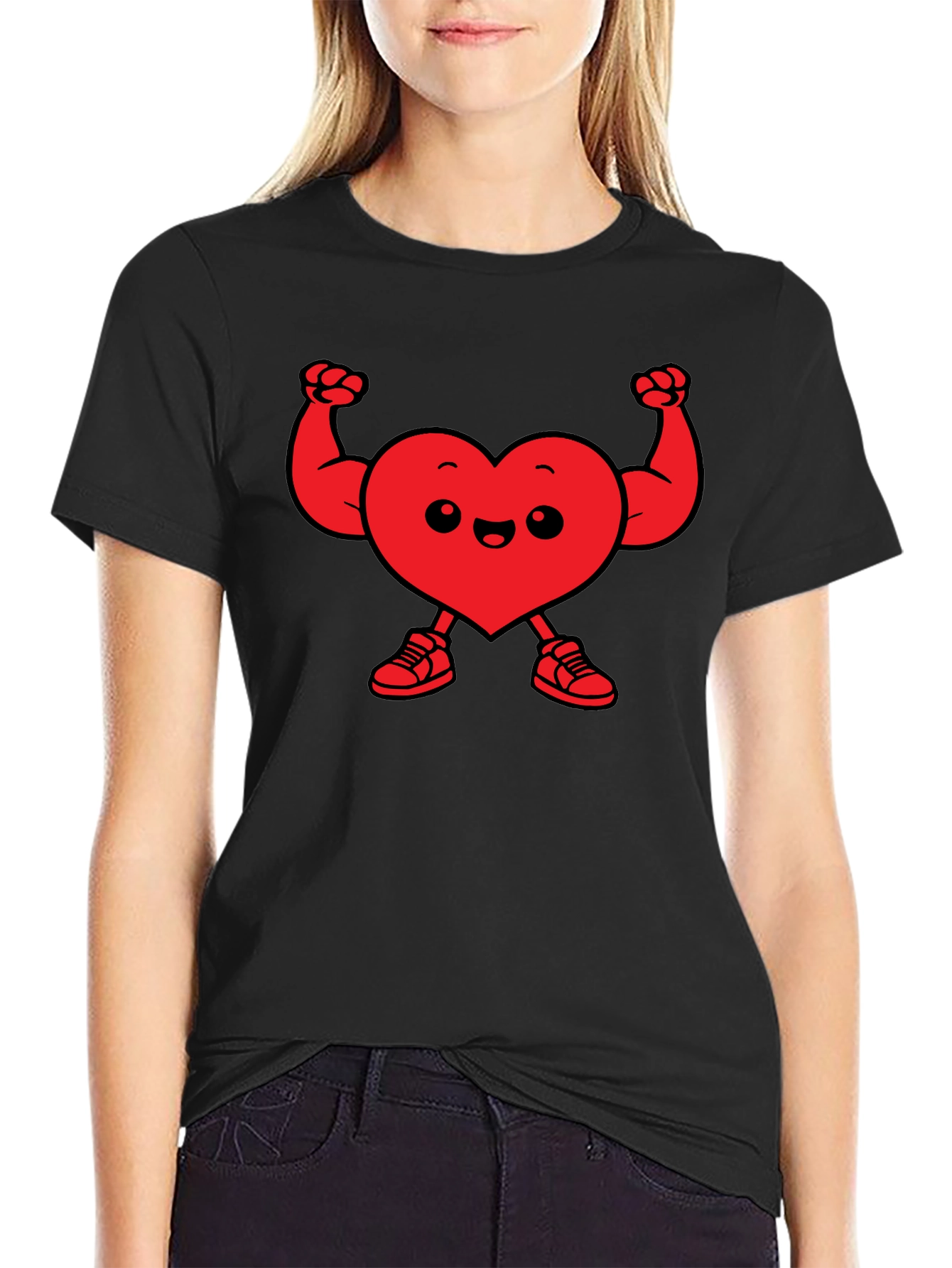 Heart Muscle Funny Gym Workout T-Shirt