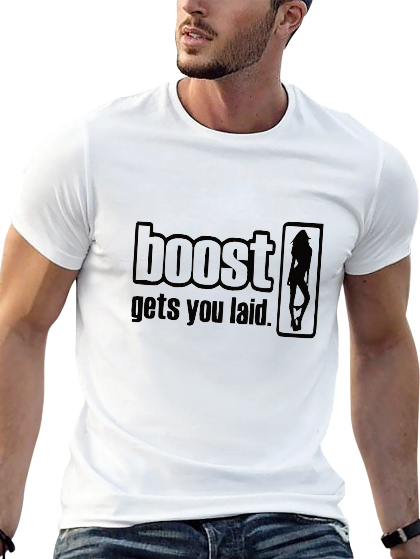 Boost Gets You Laid - Novelty Graphic T-Shirt