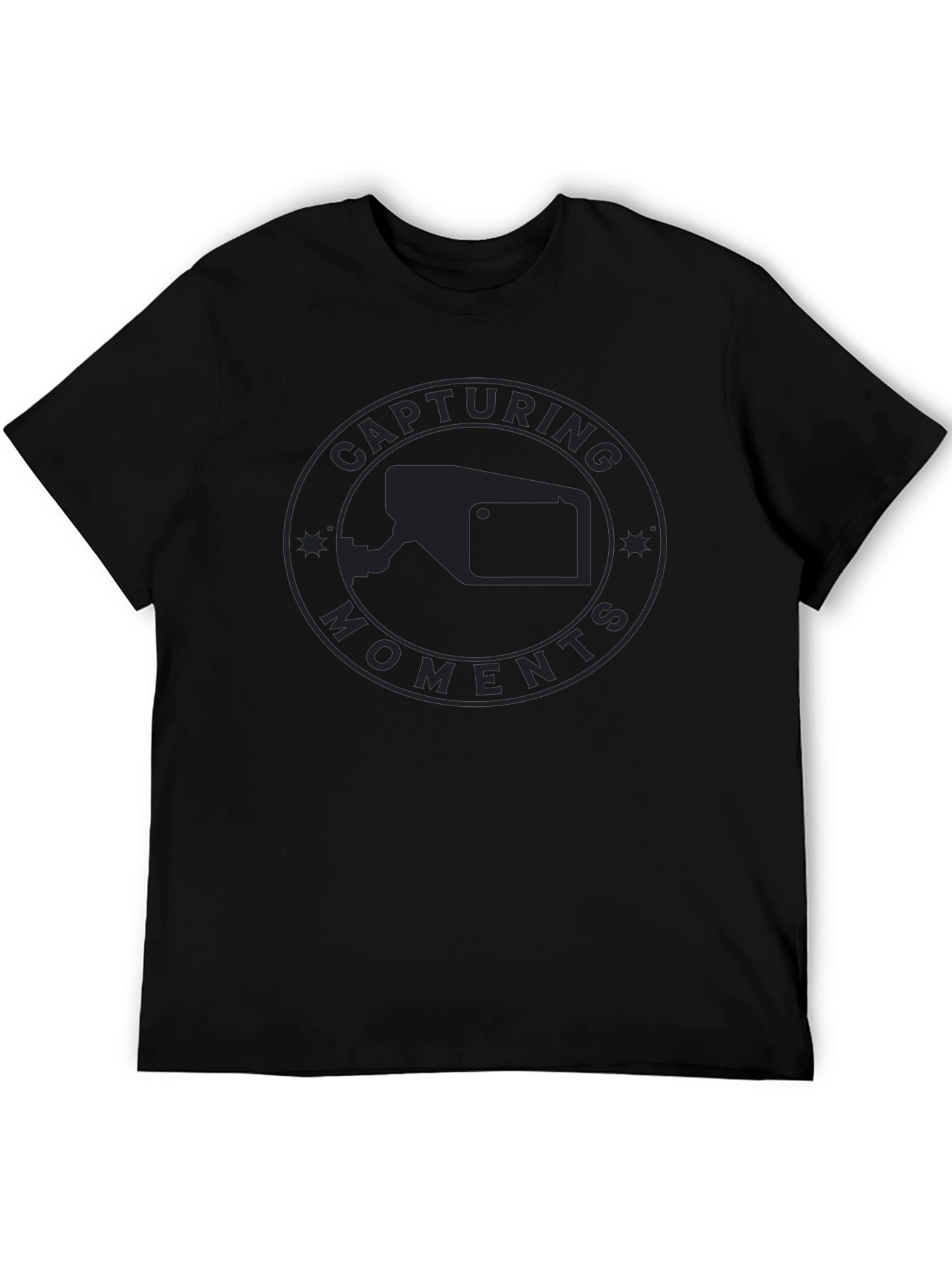 Capturing Moments Black Graphic Tee
