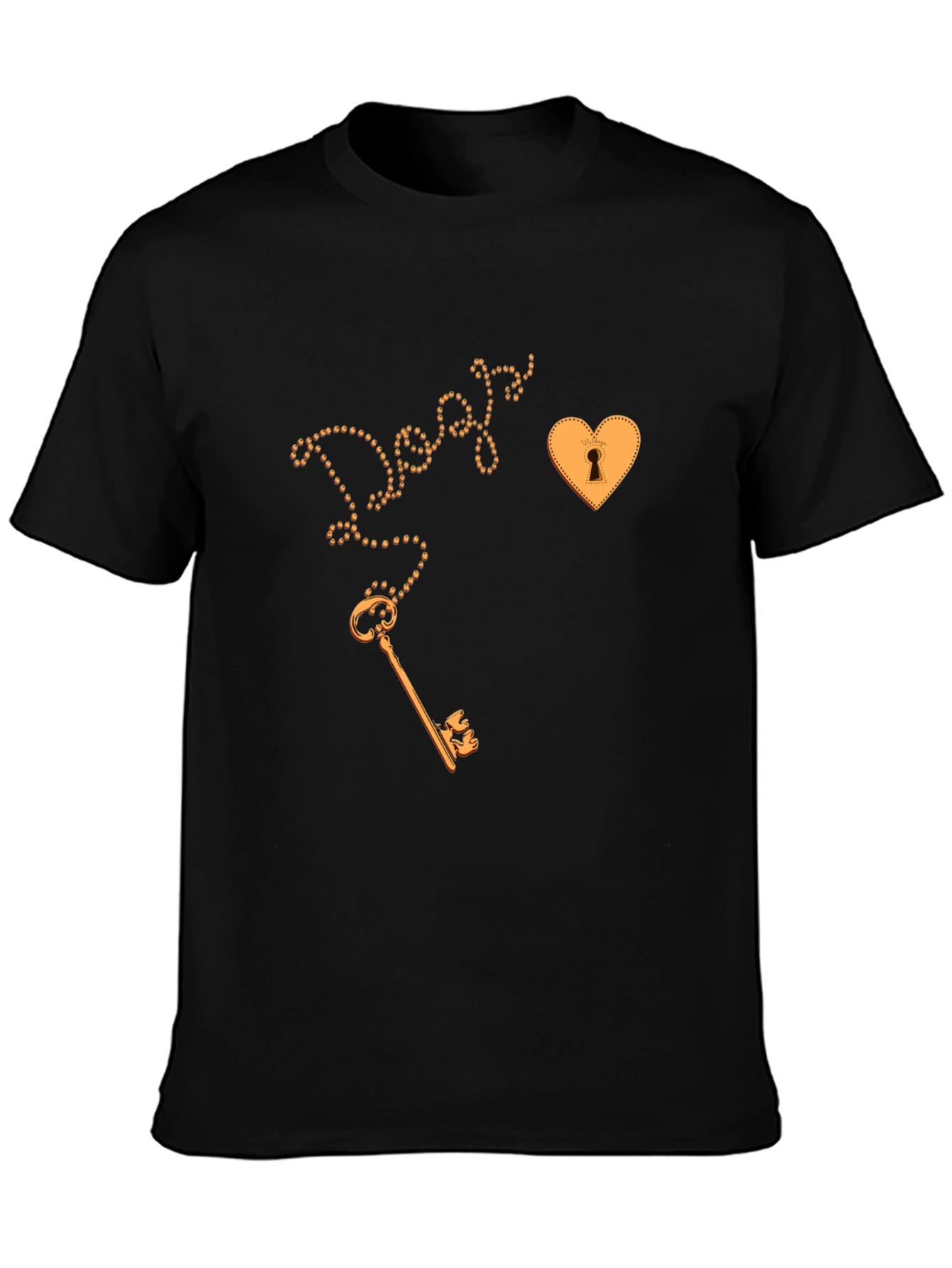 Key to My Heart Graphic Tee - Black
