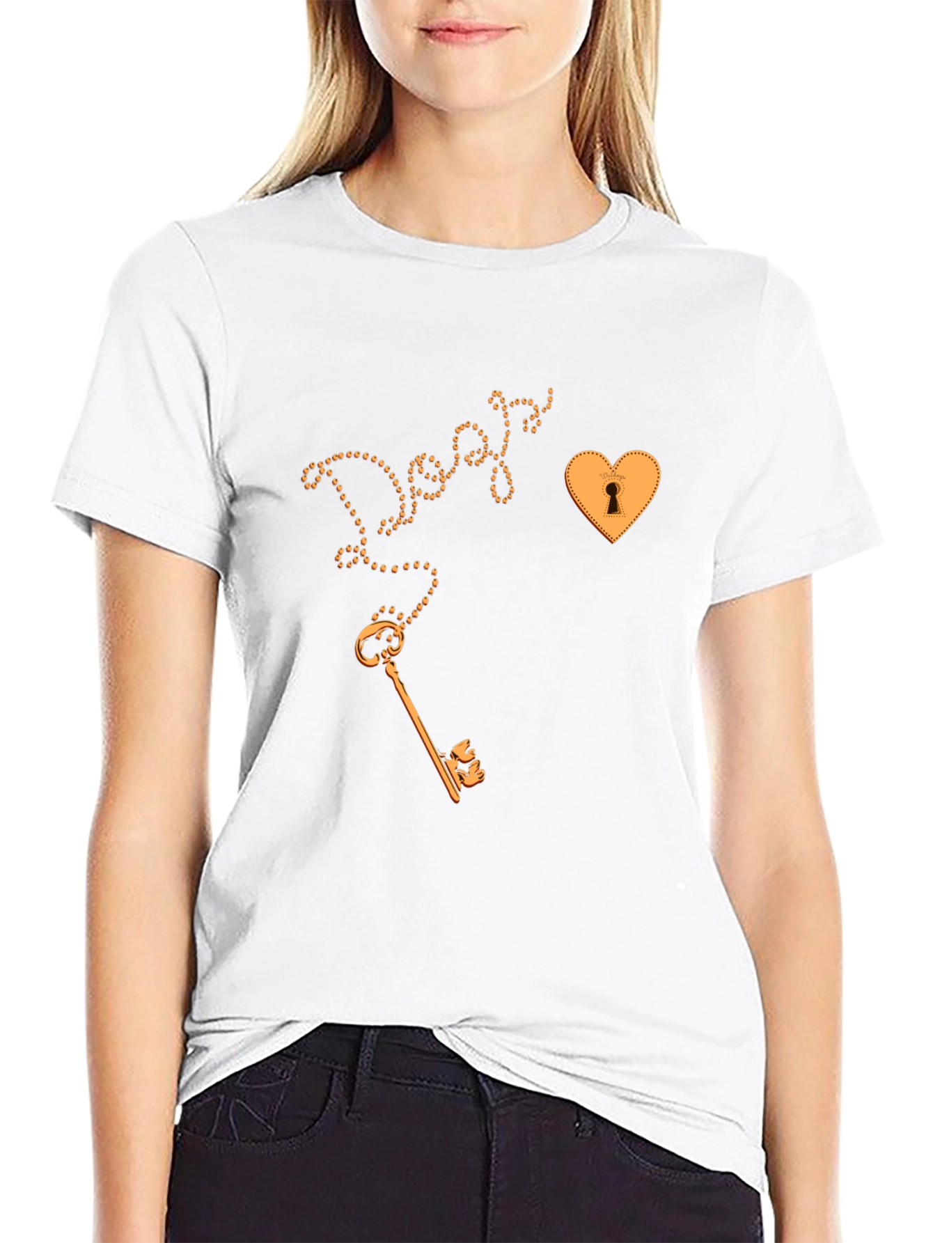 Key to My Heart Graphic Tee - Black