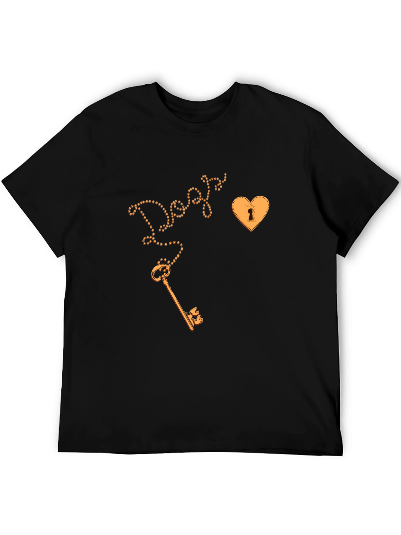 Key to My Heart Graphic Tee - Black