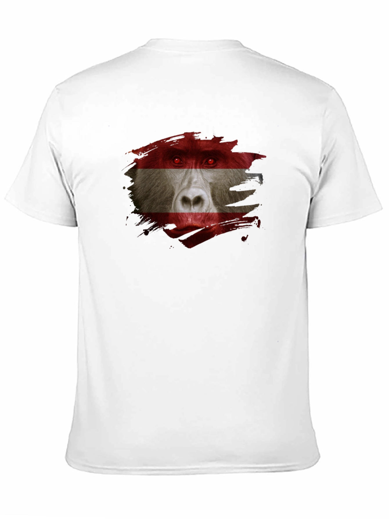 Austrian Baboon Graphic Tee - Unique Flag T-Shirt