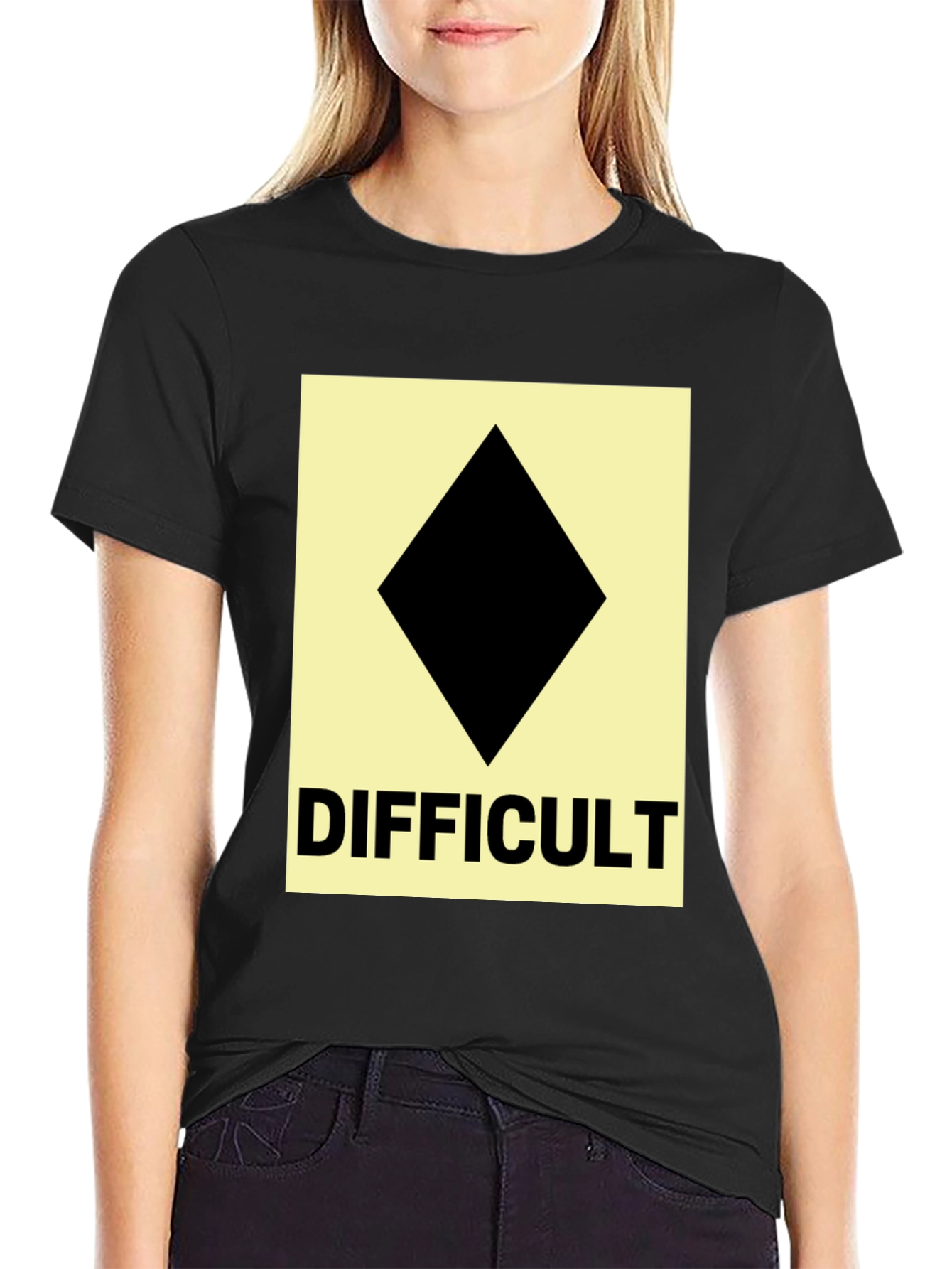 Difficult Ski Run Diamond Tee
