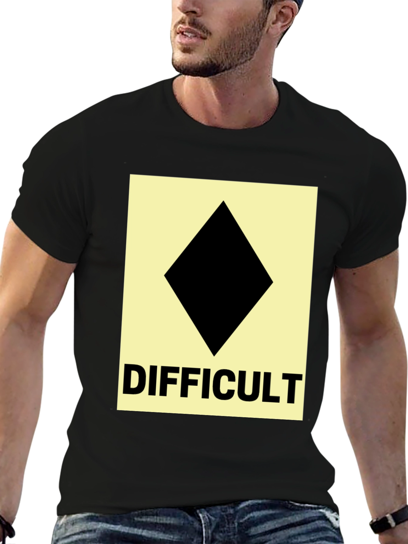 Difficult Ski Run Diamond Tee