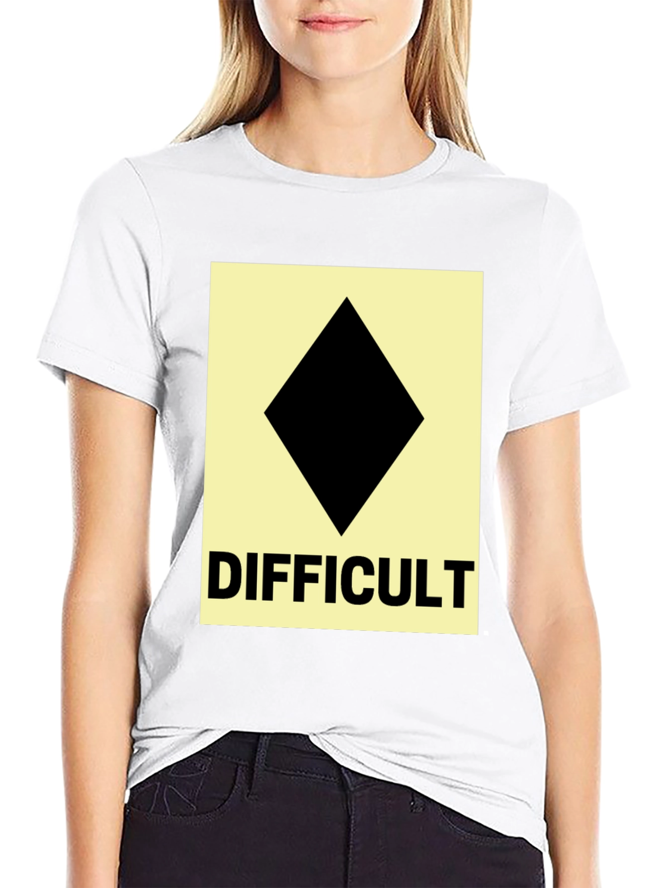 Difficult Ski Run Diamond Tee