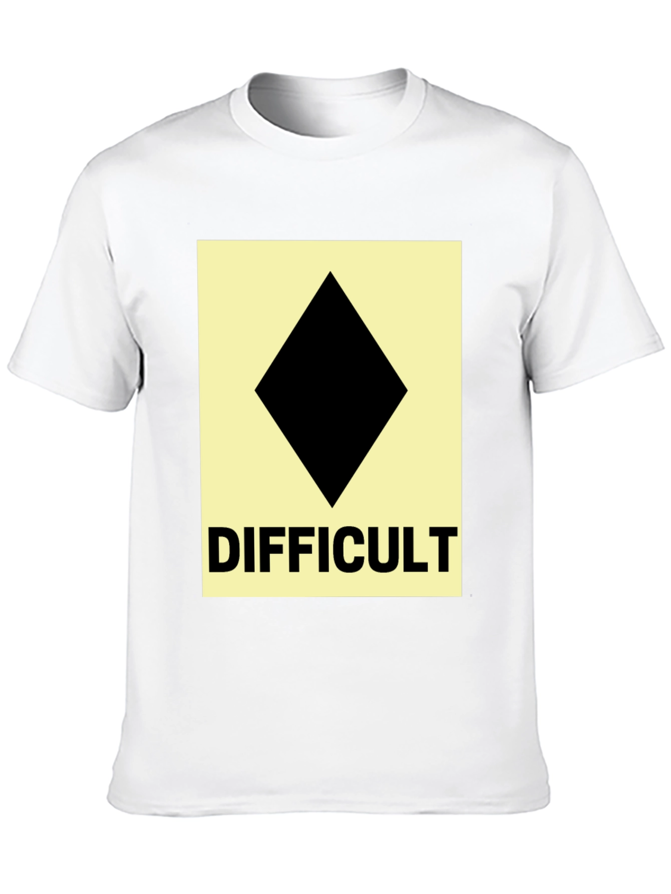 Difficult Ski Run Diamond Tee