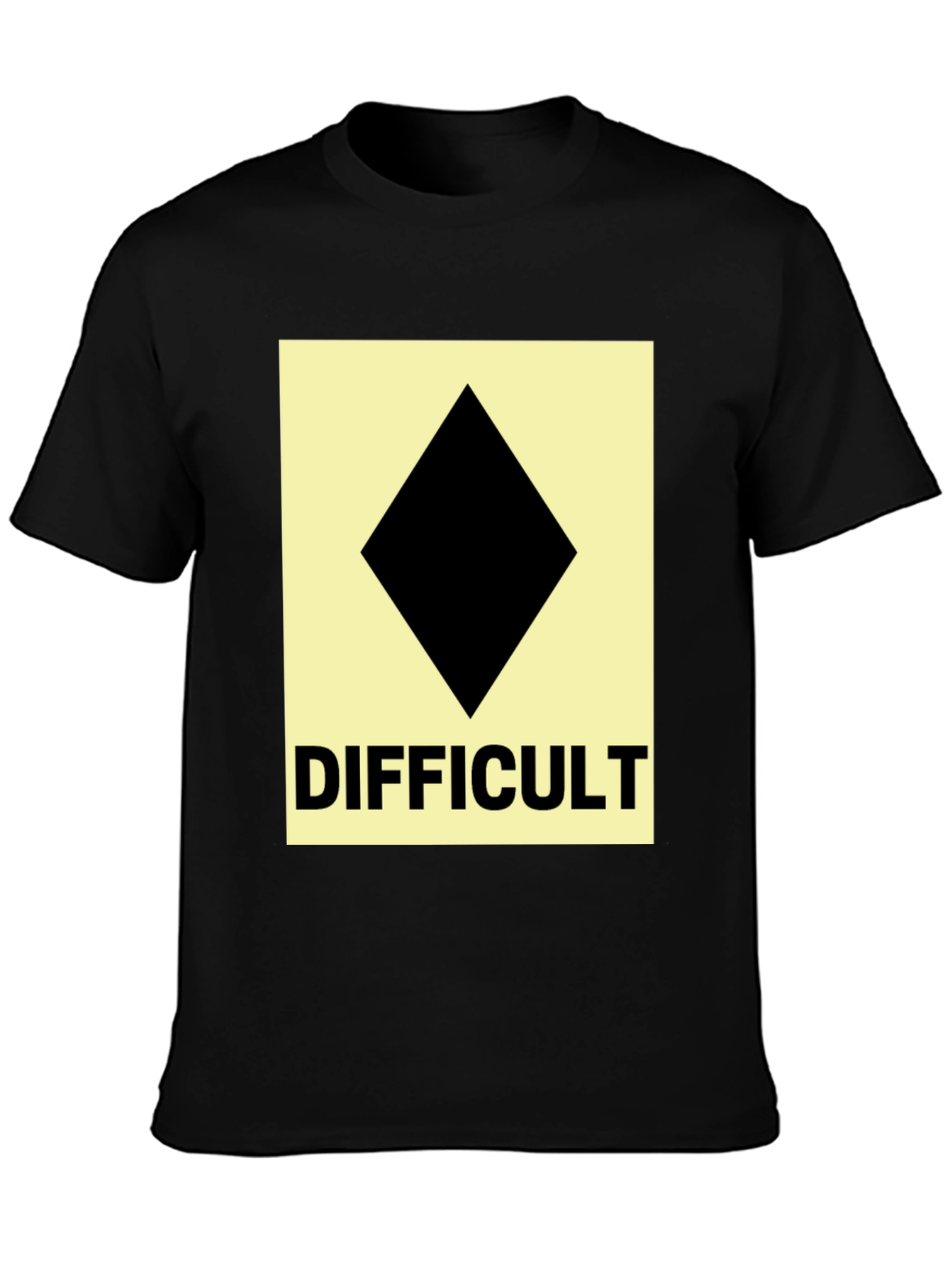 Difficult Ski Run Diamond Tee