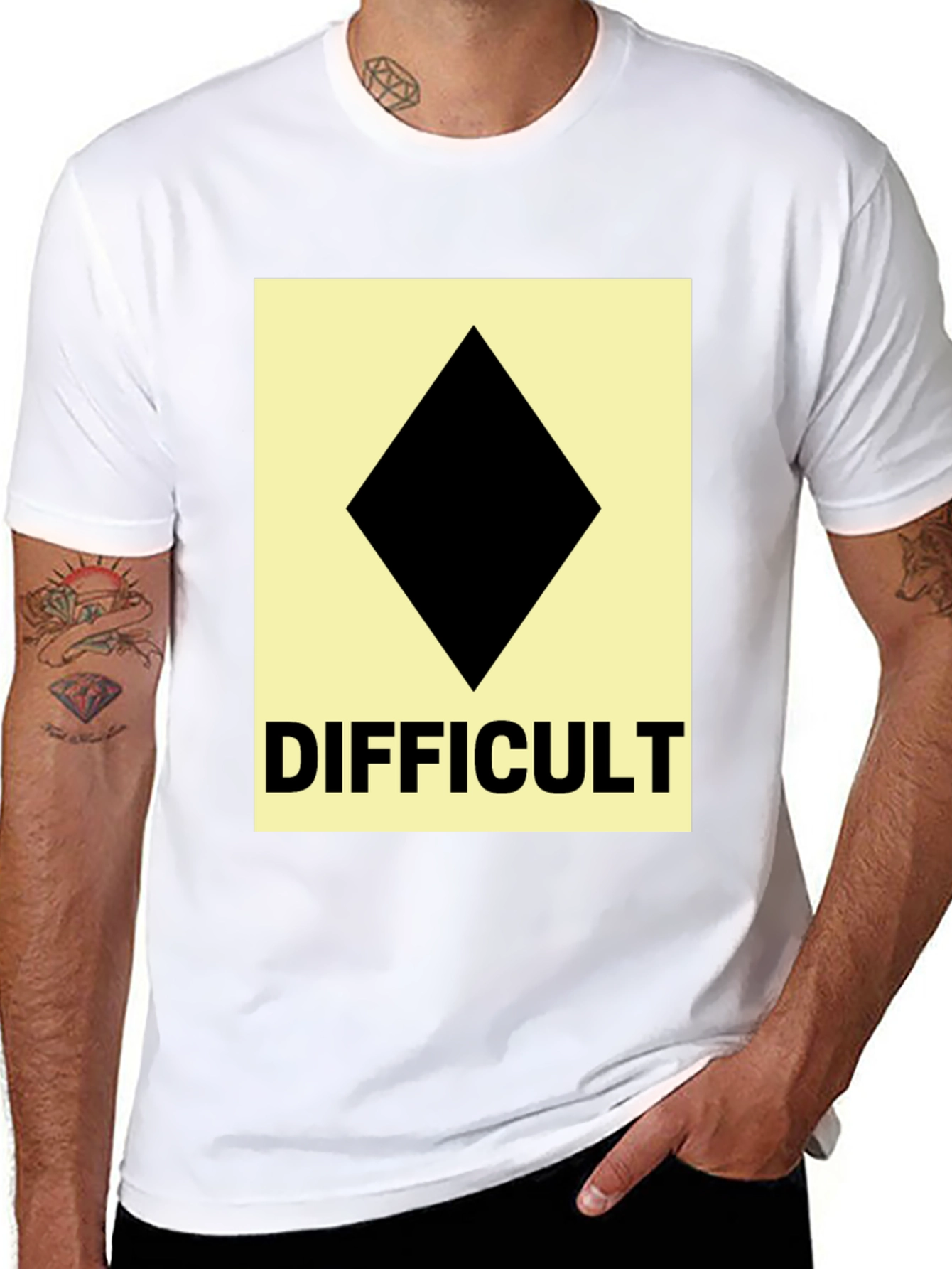 Difficult Ski Run Diamond Tee