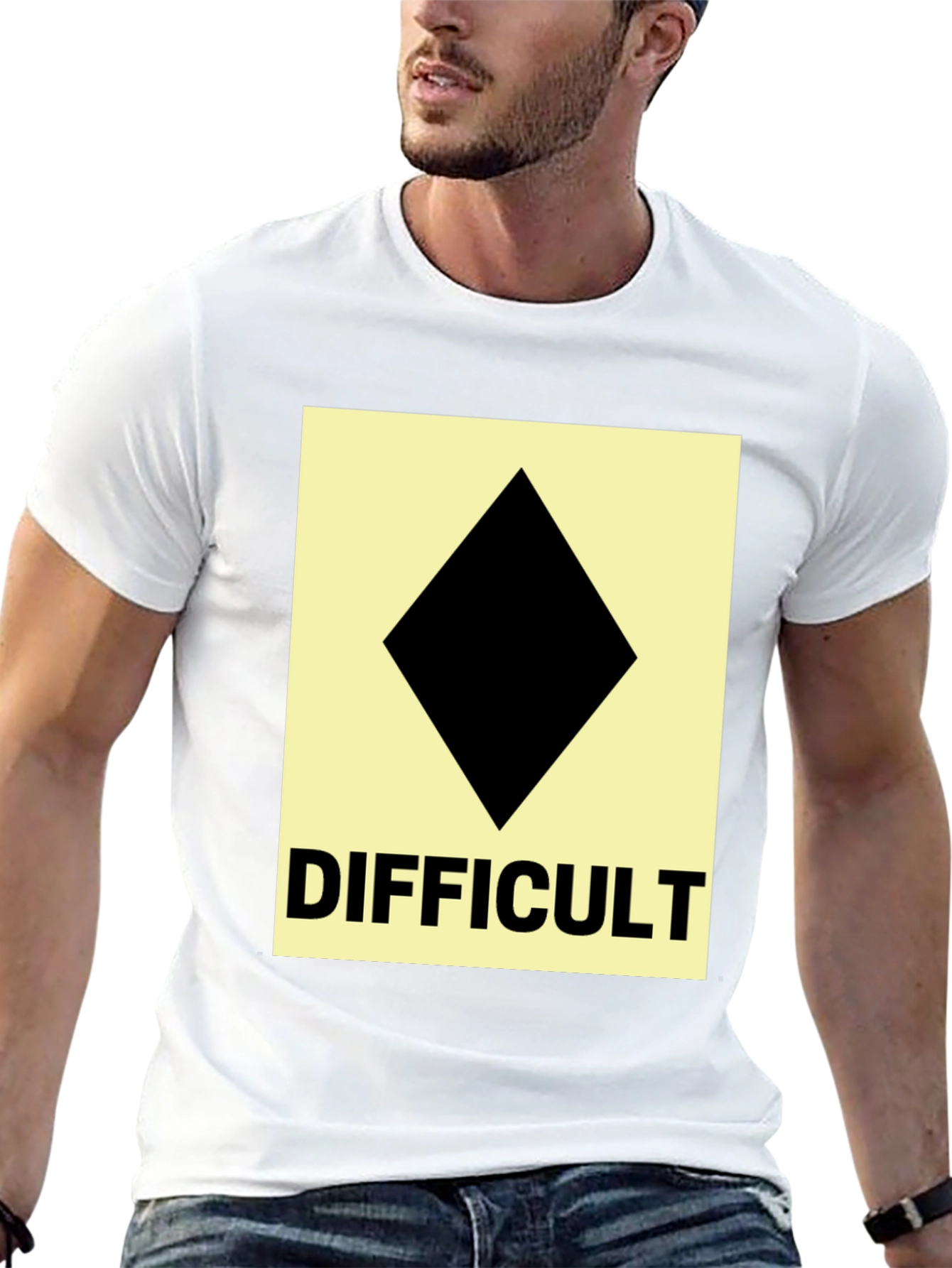 Difficult Ski Run Diamond Tee