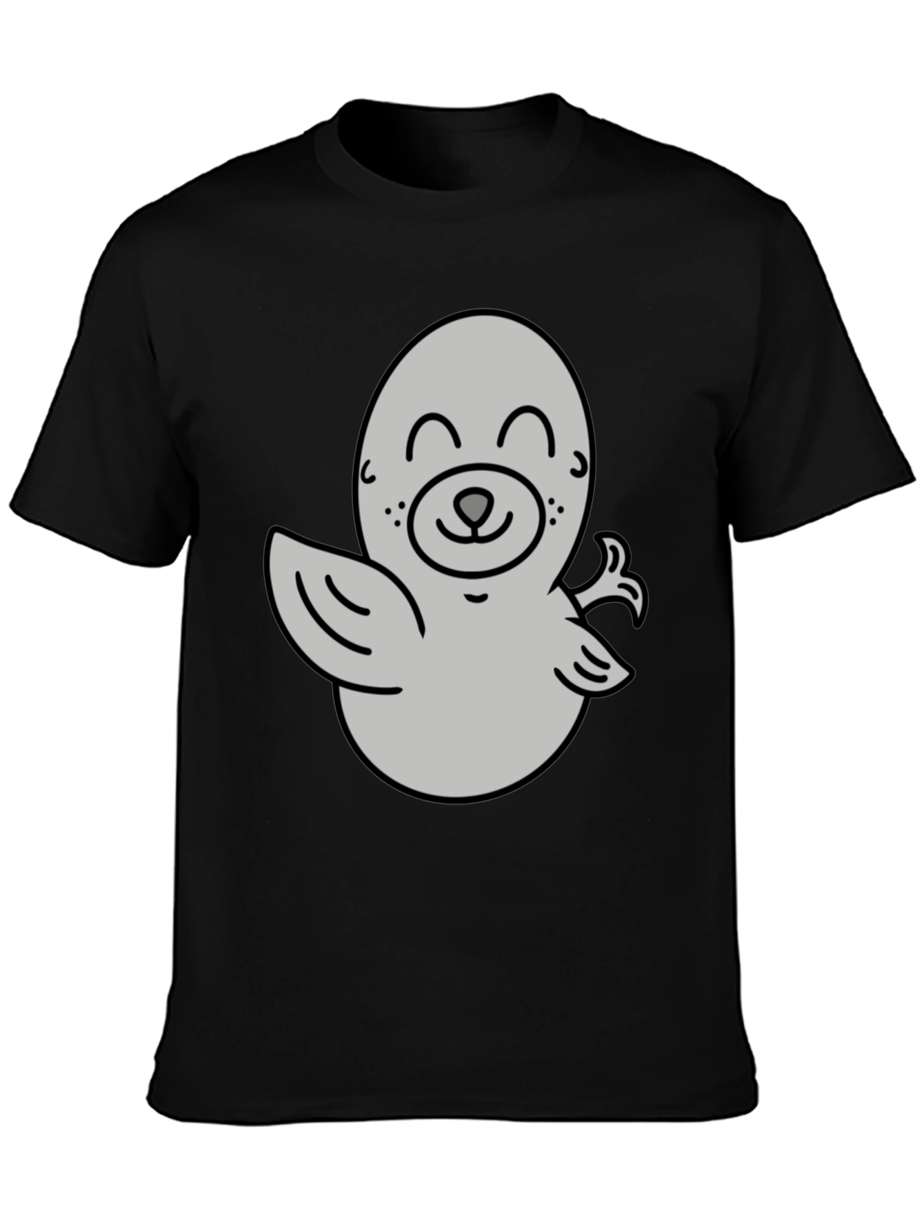 Cute Cartoon Seal Graphic T-Shirt