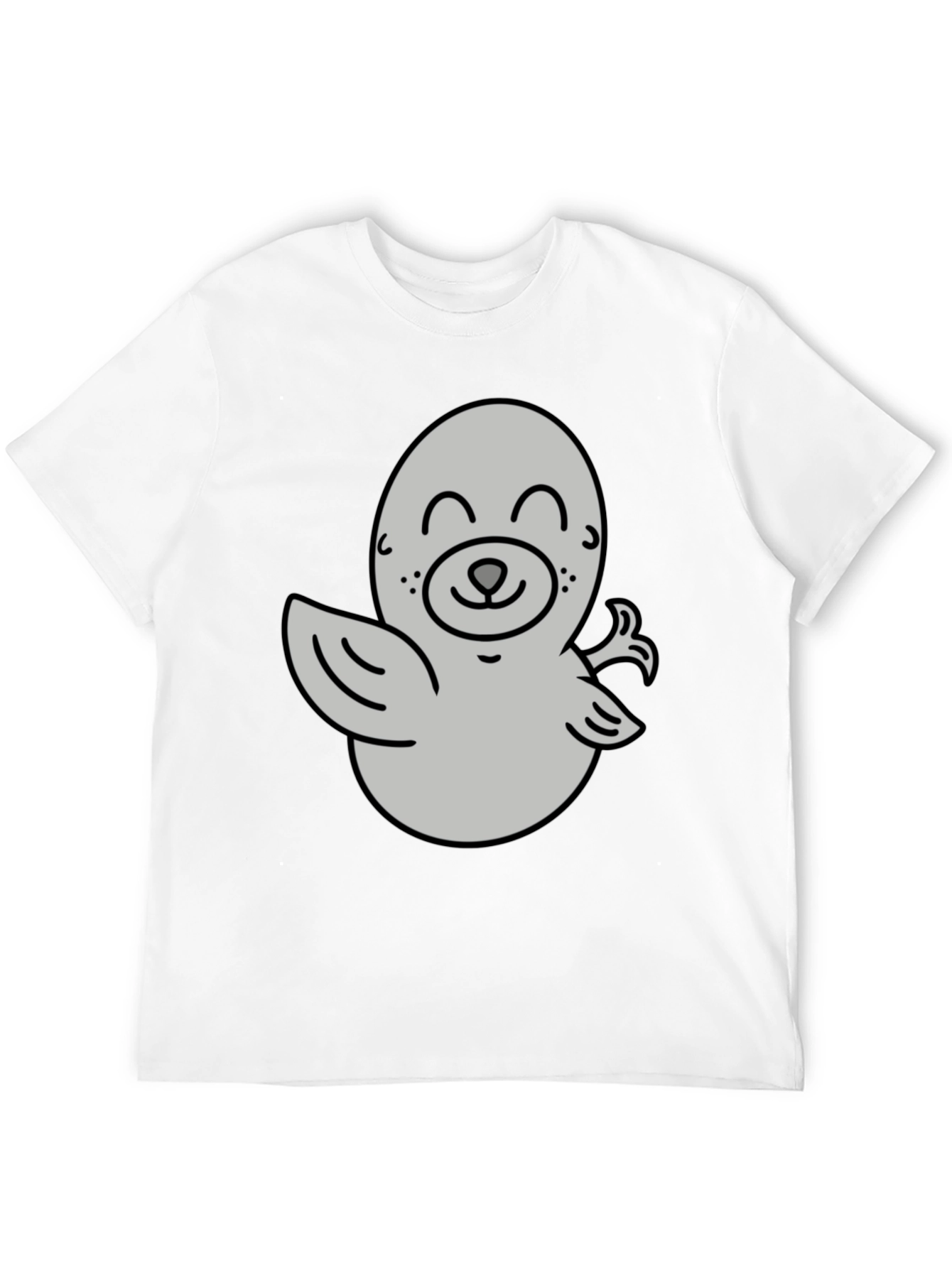 Cute Cartoon Seal Graphic T-Shirt