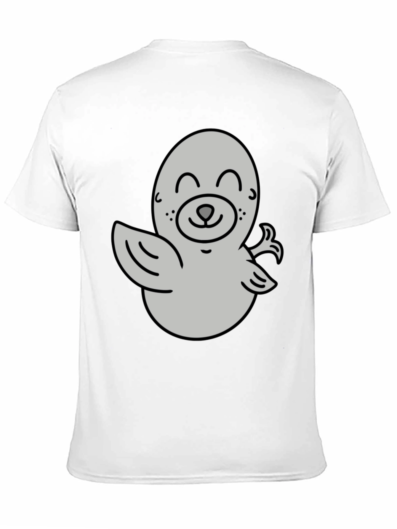 Cute Cartoon Seal Graphic T-Shirt