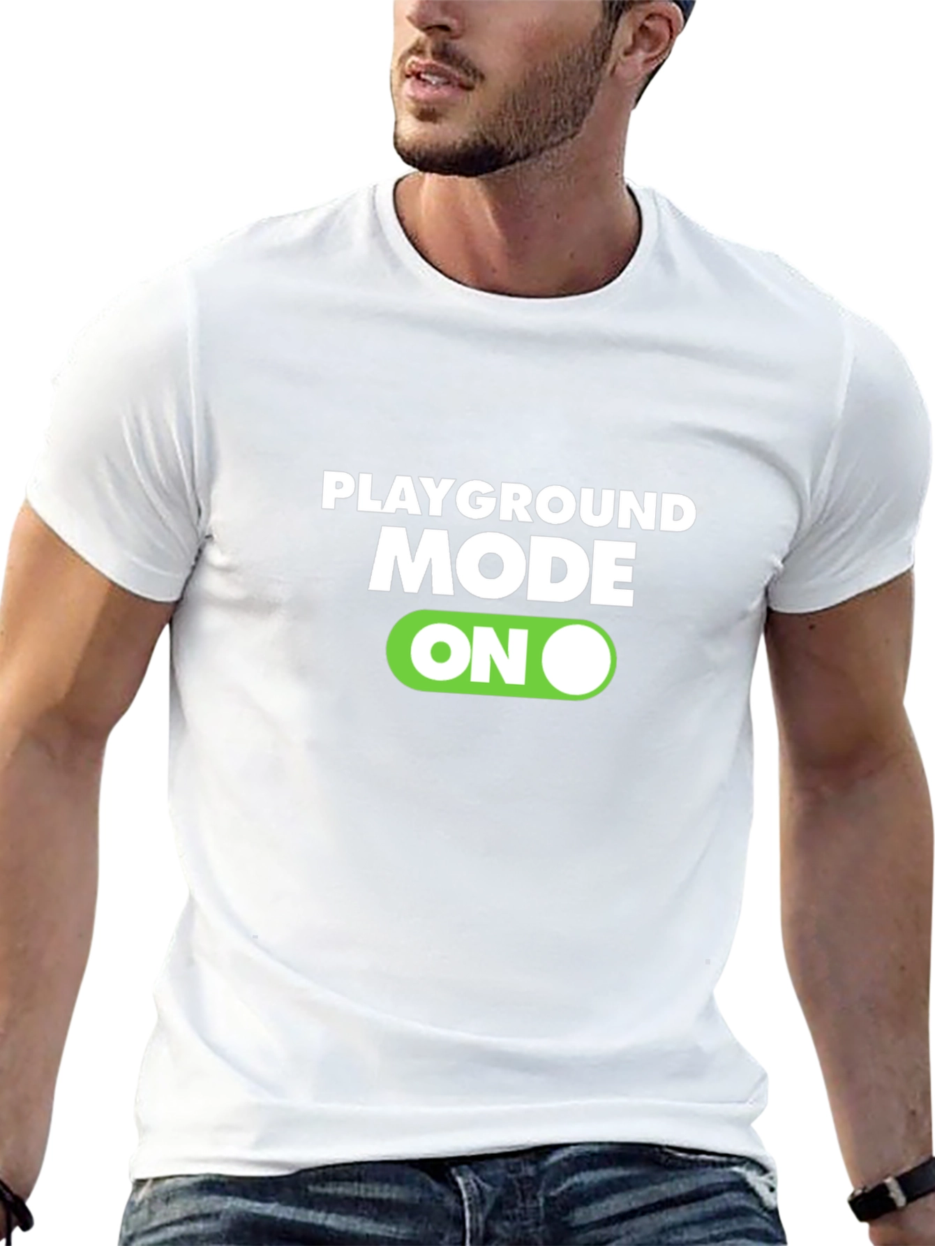 Playground Mode ON Black T-Shirt