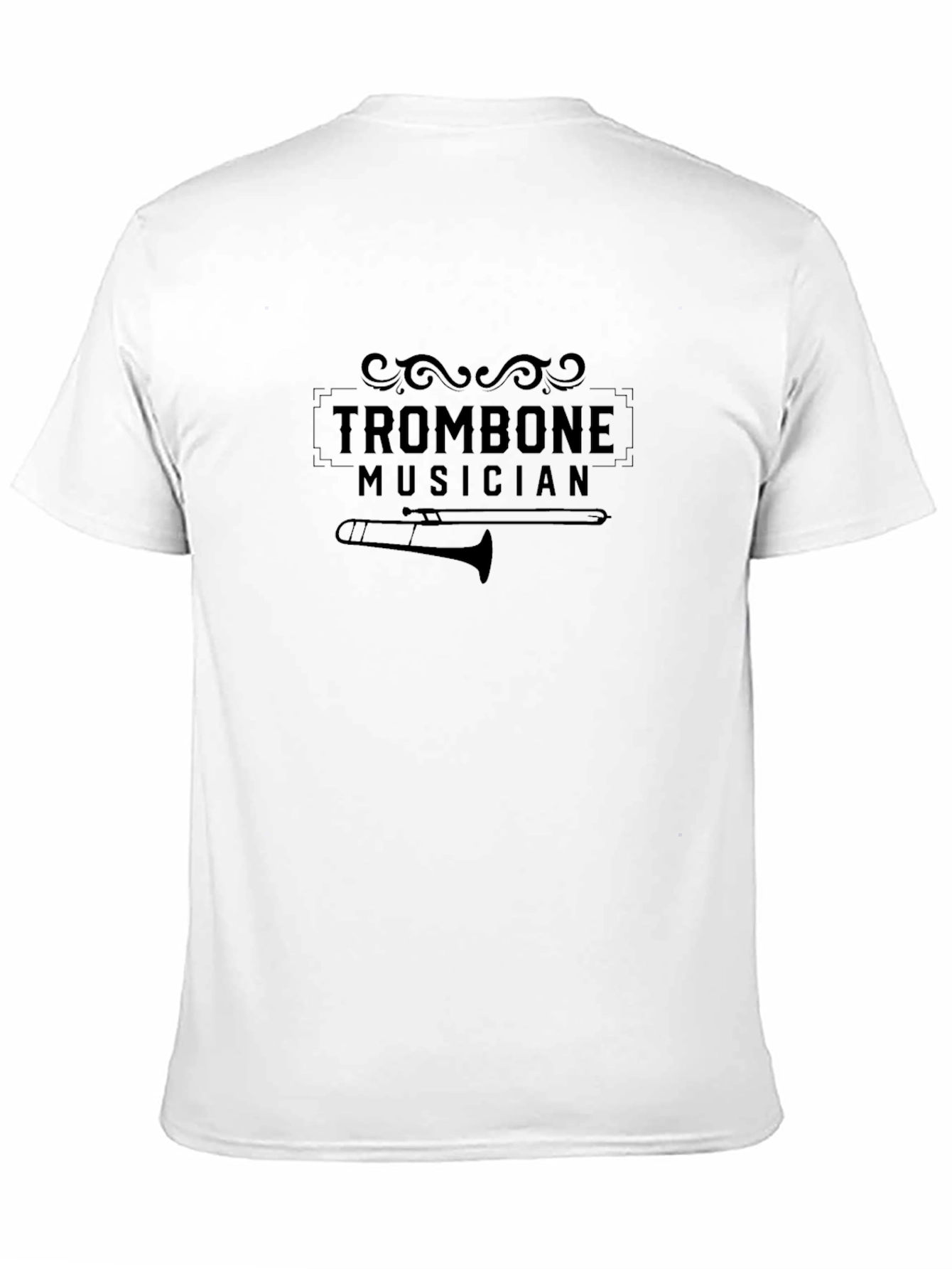 Trombone Musician Black T-Shirt