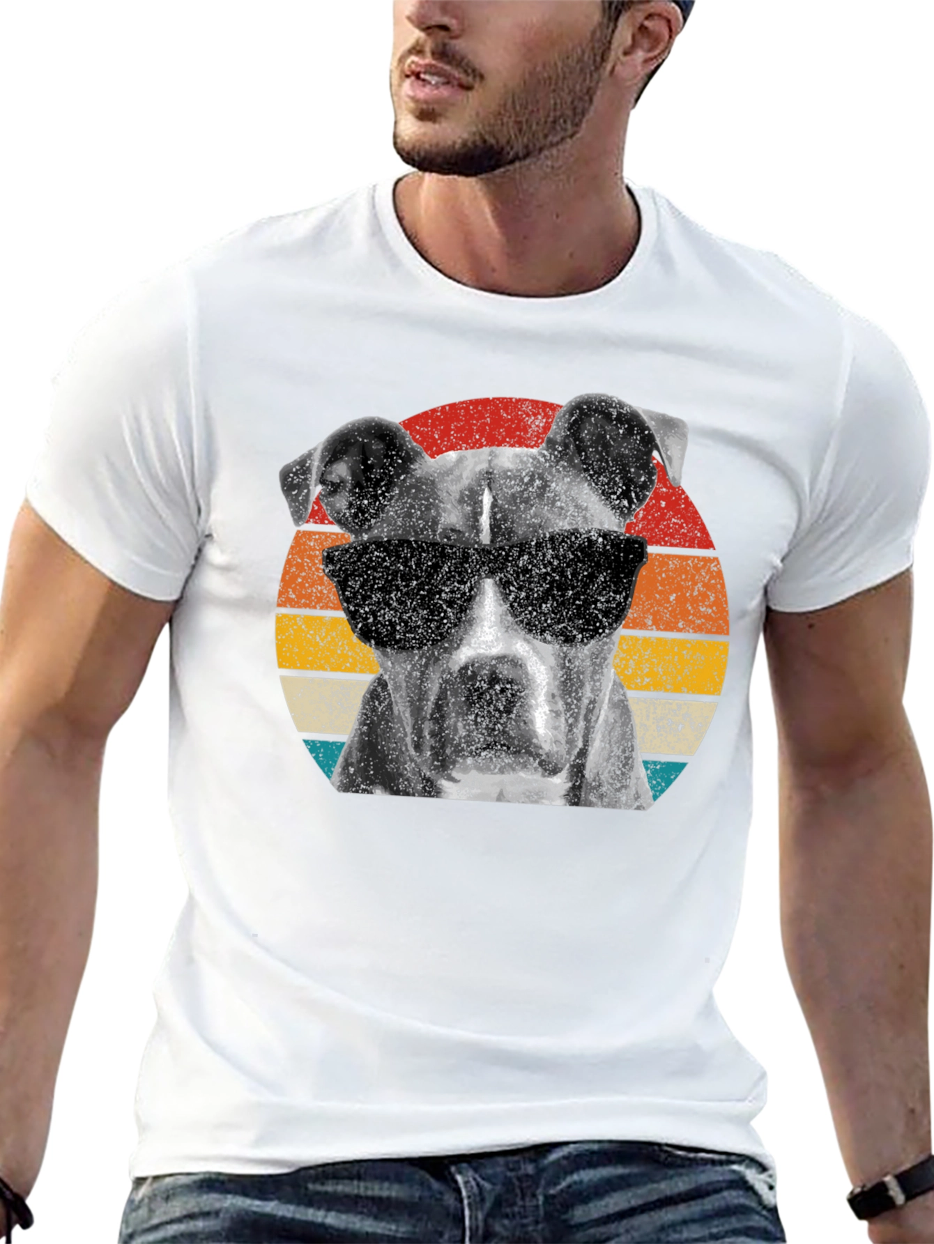 Cool Pitbull Graphic T-Shirt