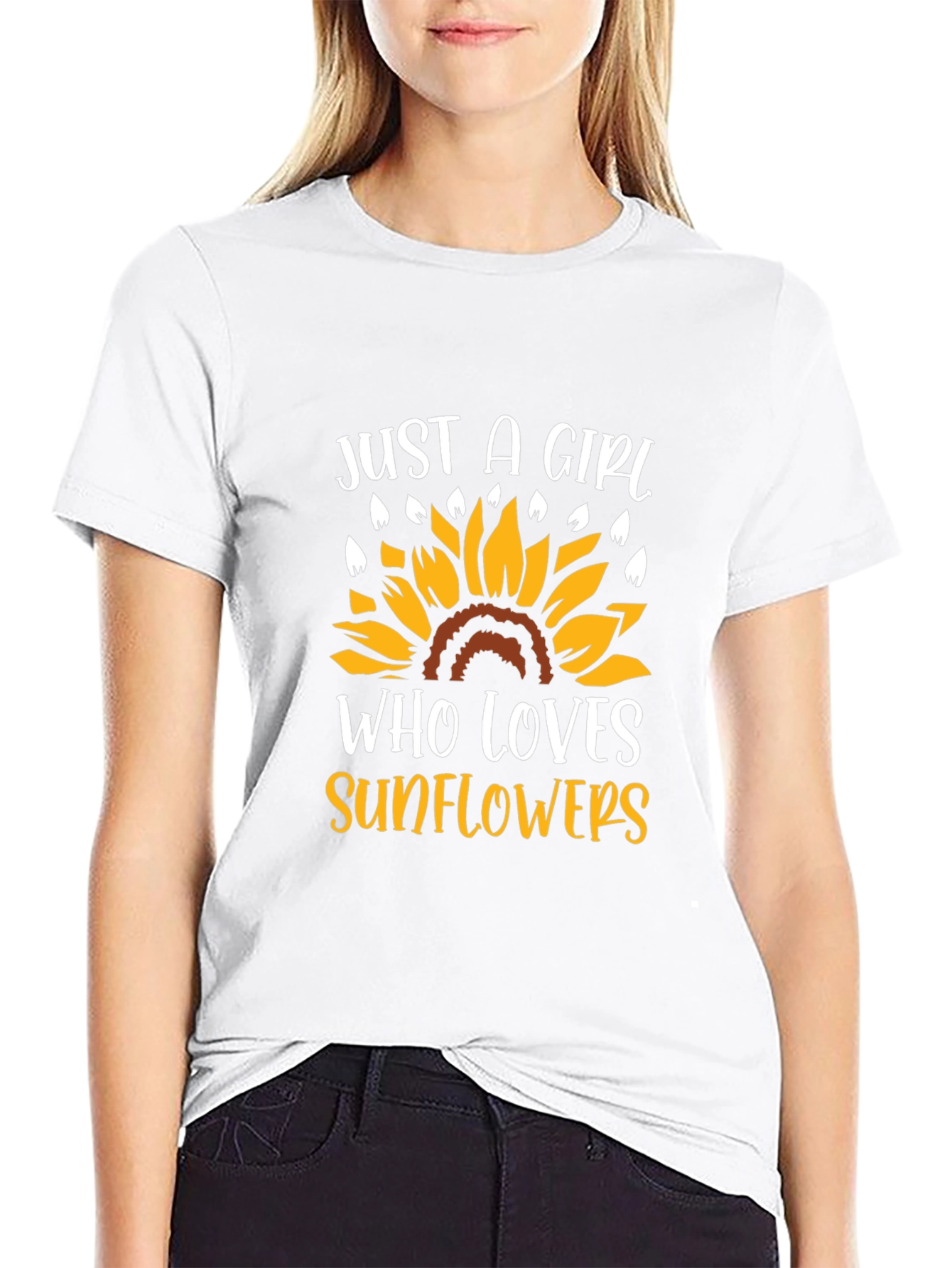 Just A Girl Who Loves Sunflowers T-Shirt
