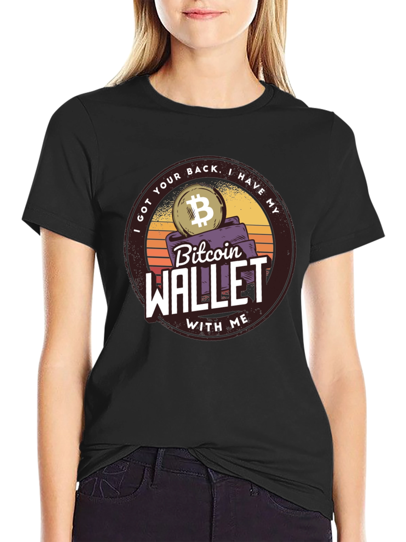 Bitcoin Wallet Graphic T-Shirt - Crypto Tee