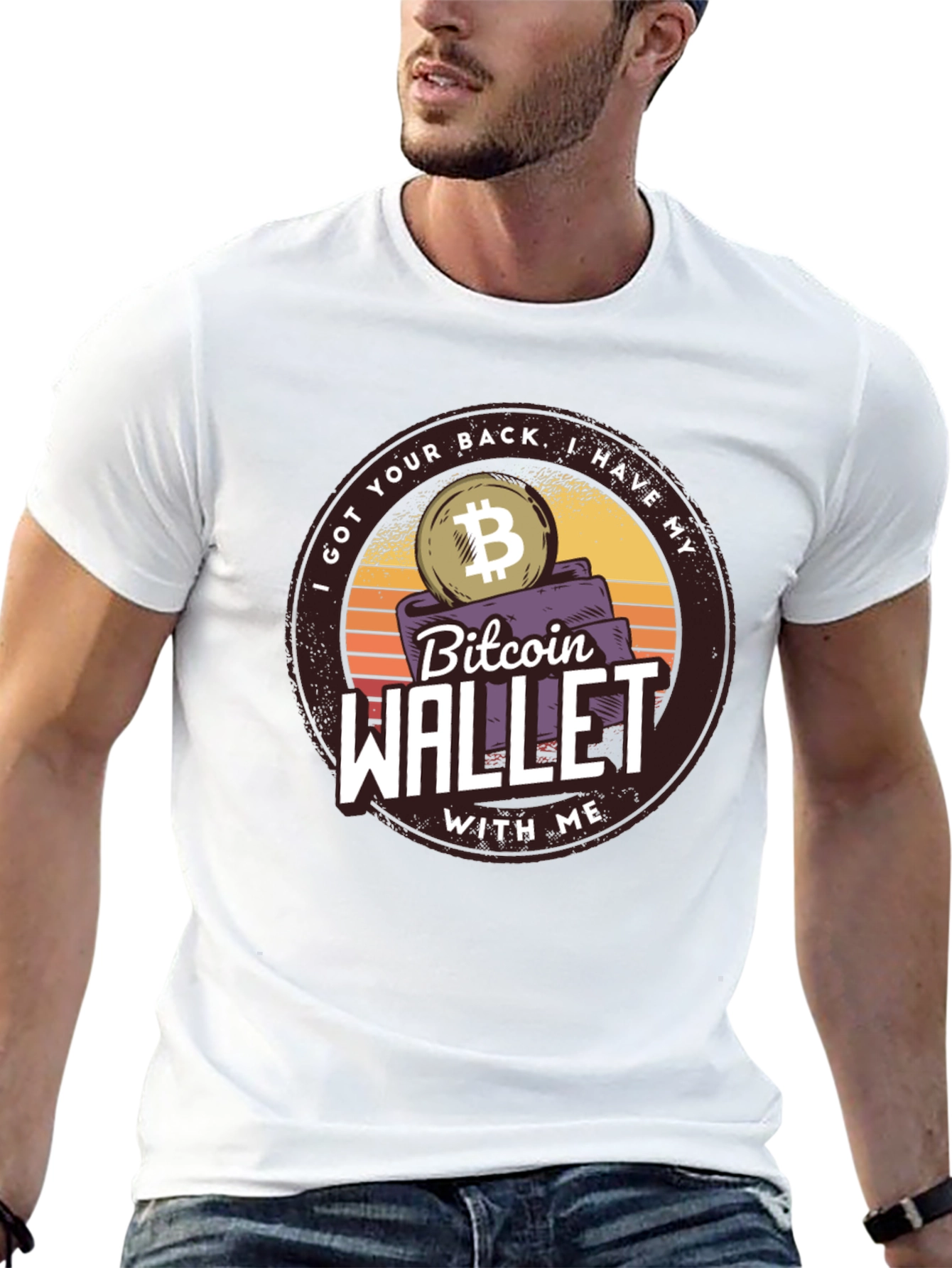 Bitcoin Wallet Graphic T-Shirt - Crypto Tee
