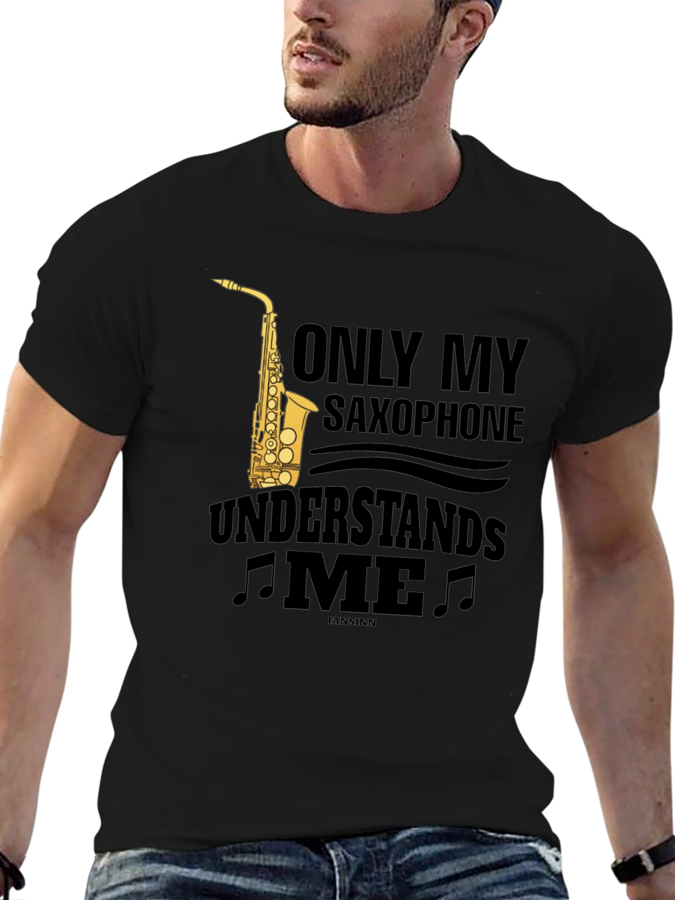 Saxophone Lover T-Shirt - Only My Saxophone Understands Me