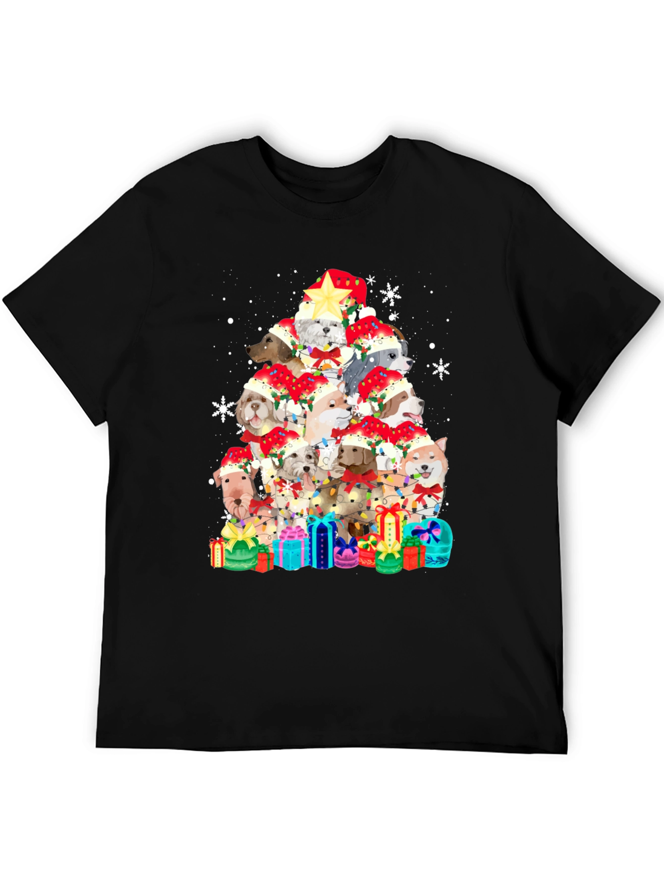 Dog Christmas Tree T-Shirt - Festive Holiday Apparel