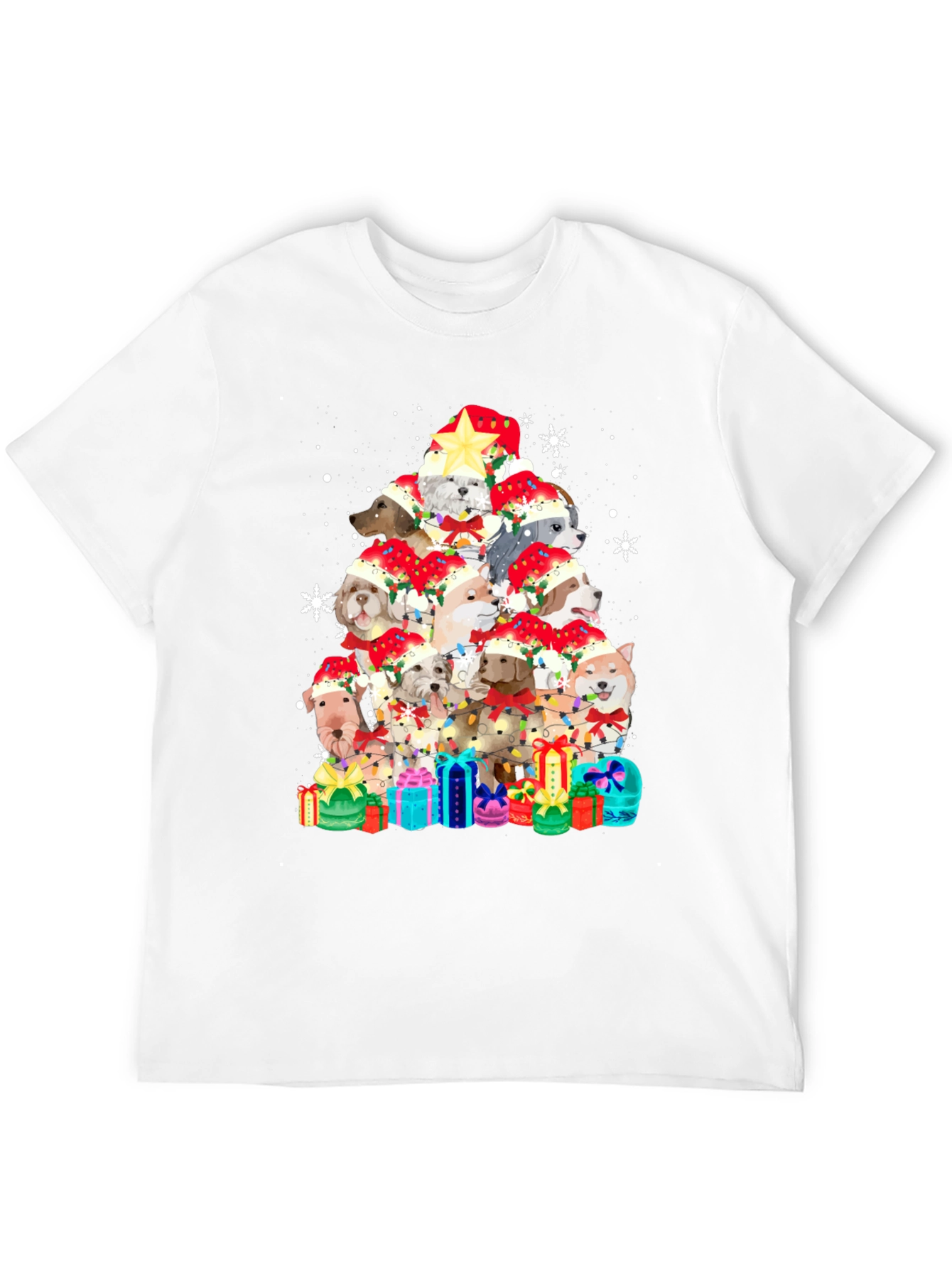 Dog Christmas Tree T-Shirt - Festive Holiday Apparel