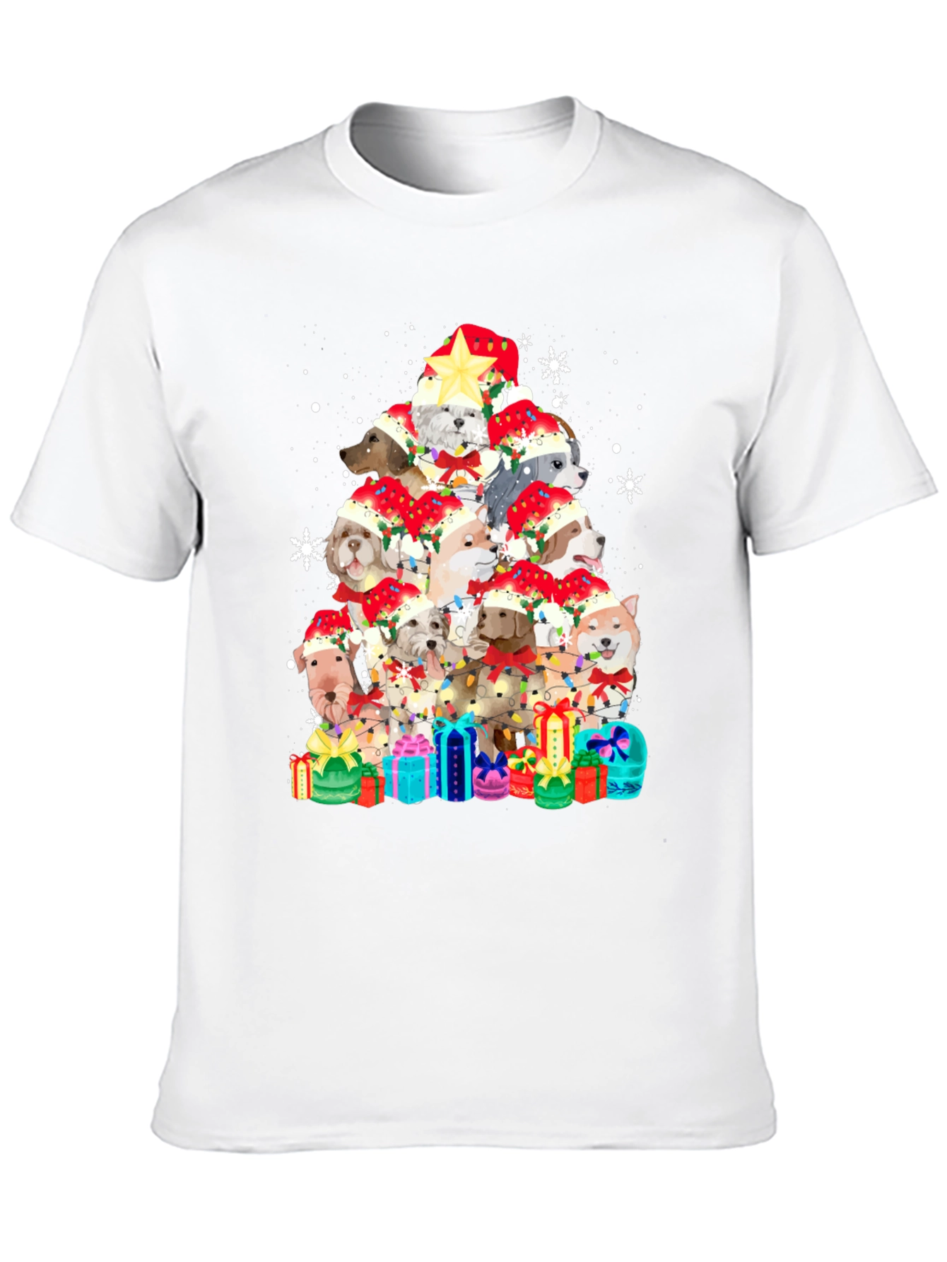 Dog Christmas Tree T-Shirt - Festive Holiday Apparel