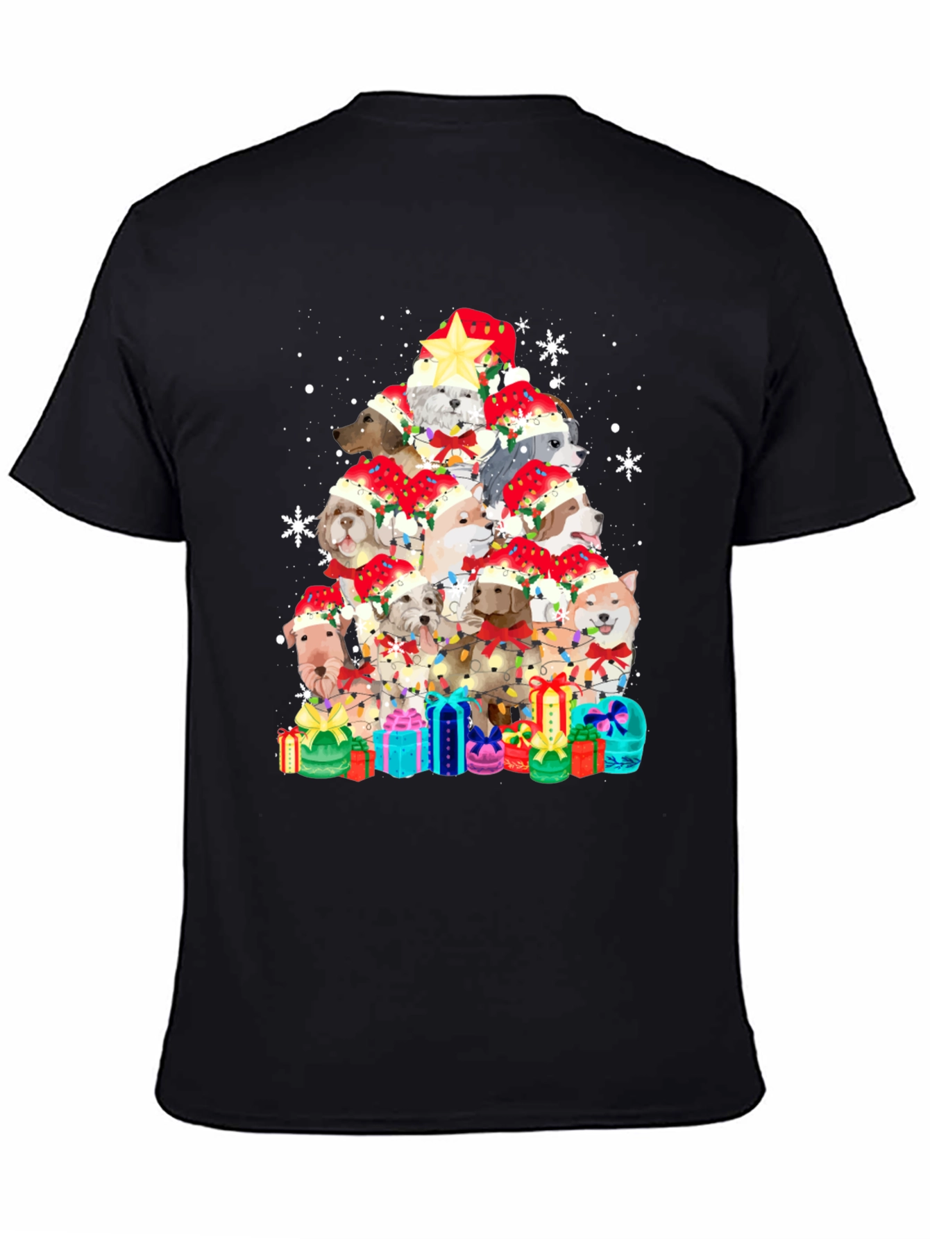 Dog Christmas Tree T-Shirt - Festive Holiday Apparel