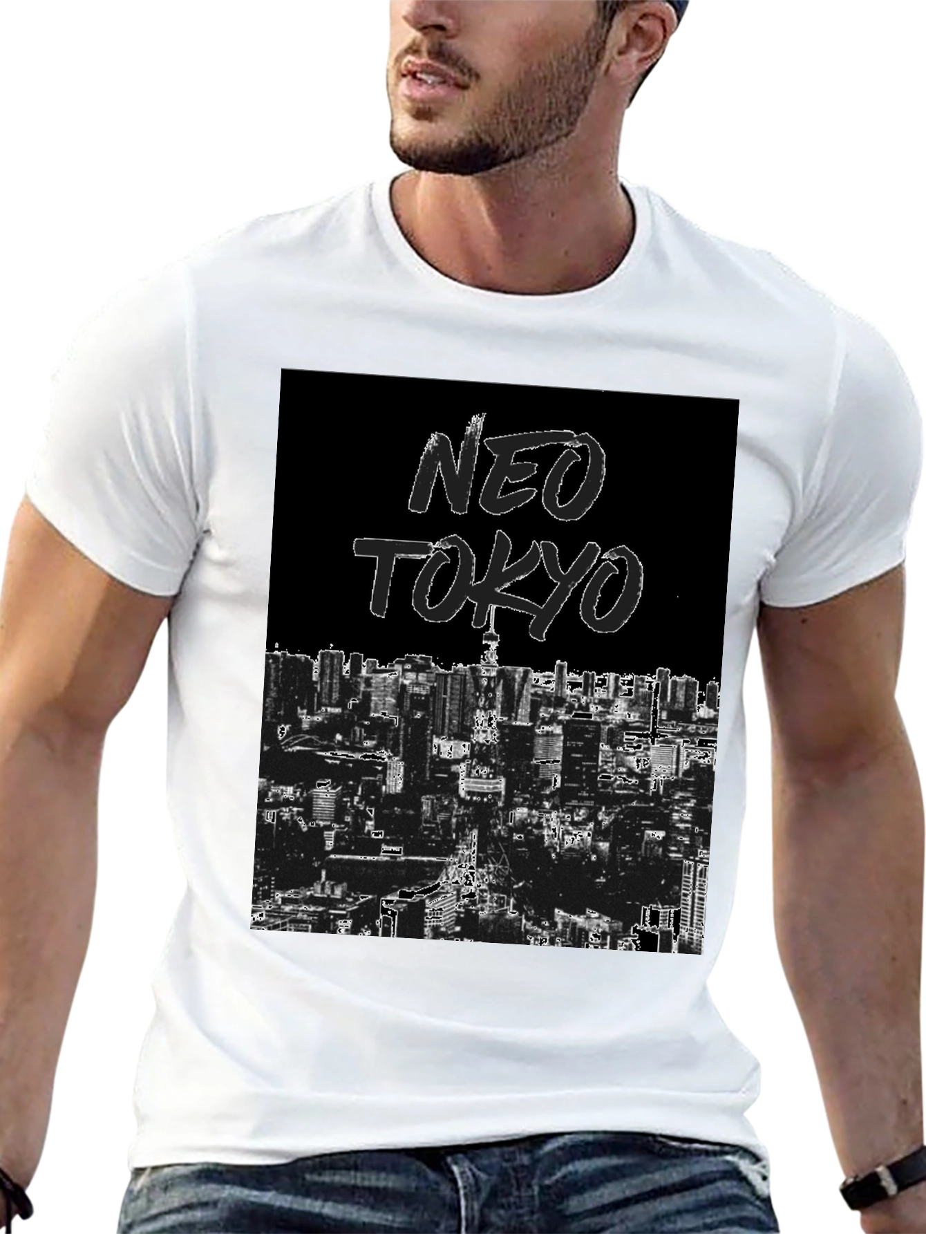 Neo Tokyo Graphic Tee - Black Urban Style