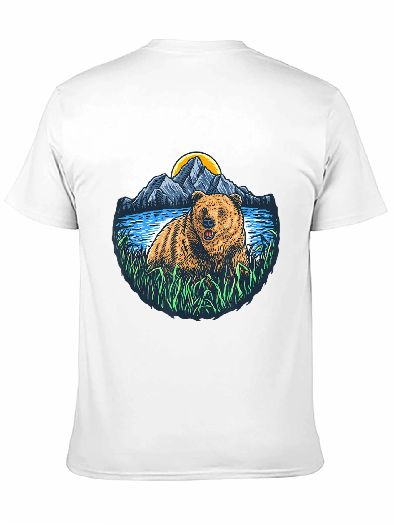 Bear & Mountain Graphic T-Shirt
