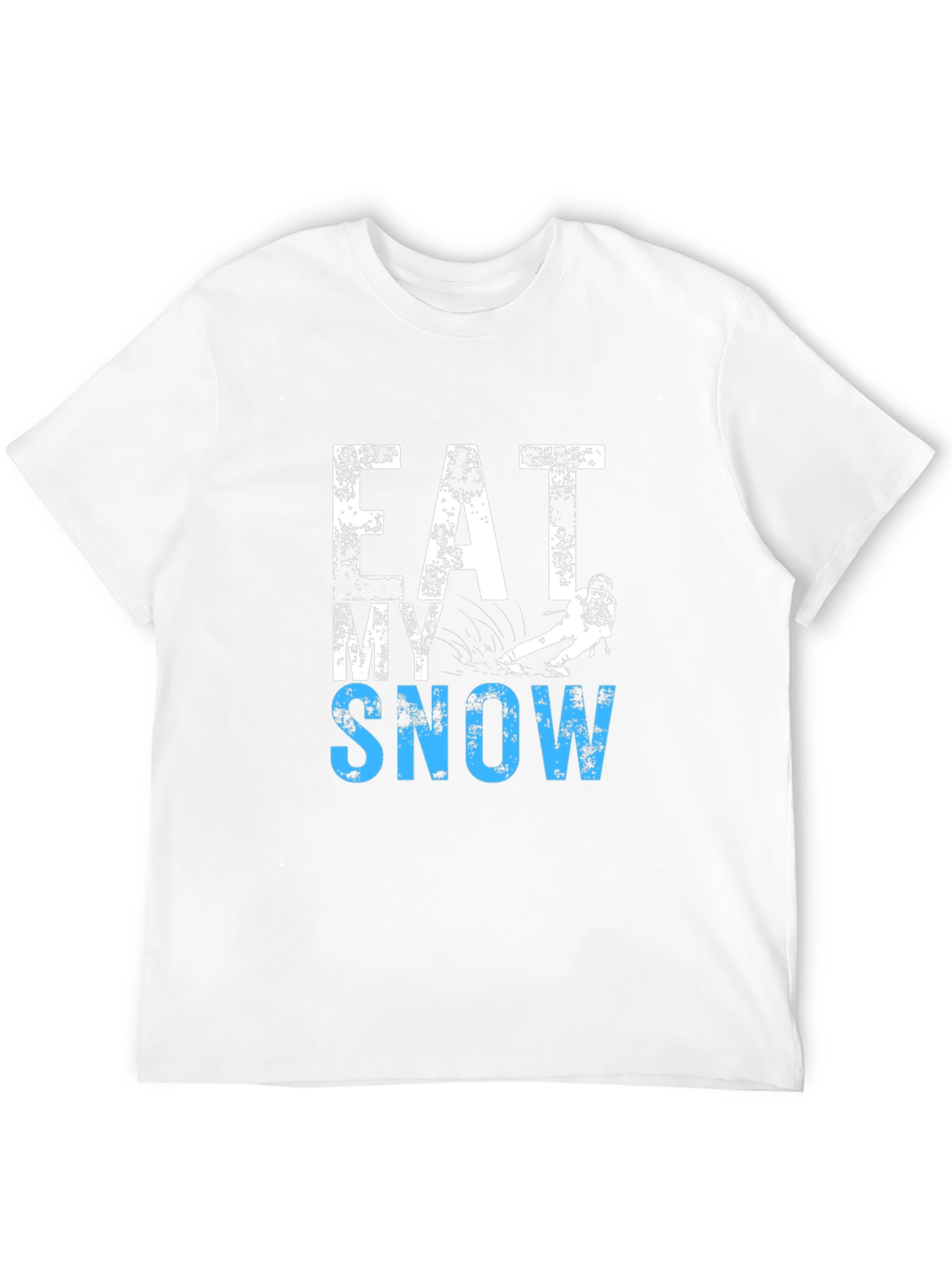 Eat My Snow Black T-Shirt - Skiing Apparel