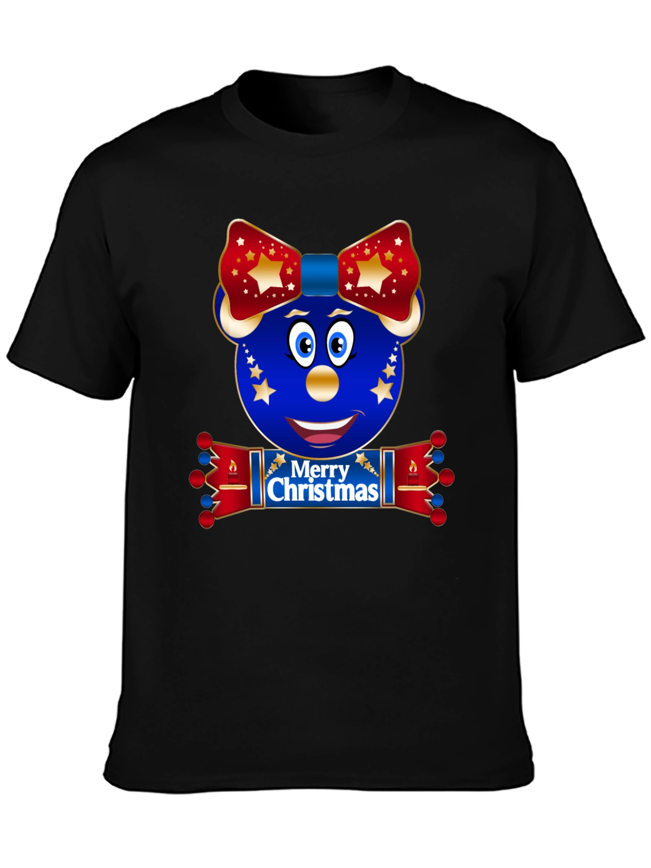 Festive Christmas Character Graphic T-Shirt