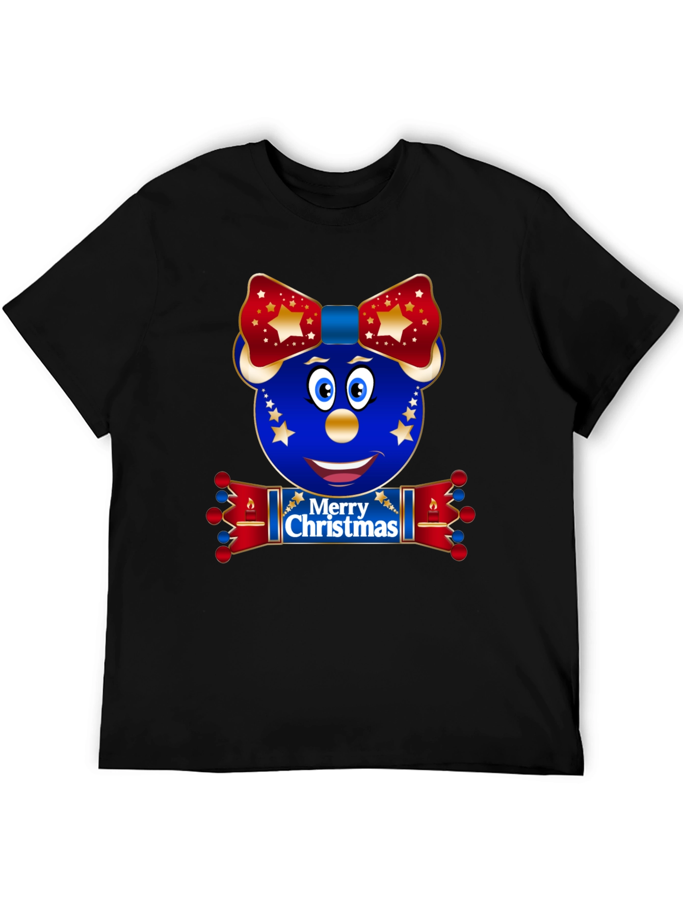 Festive Christmas Character Graphic T-Shirt