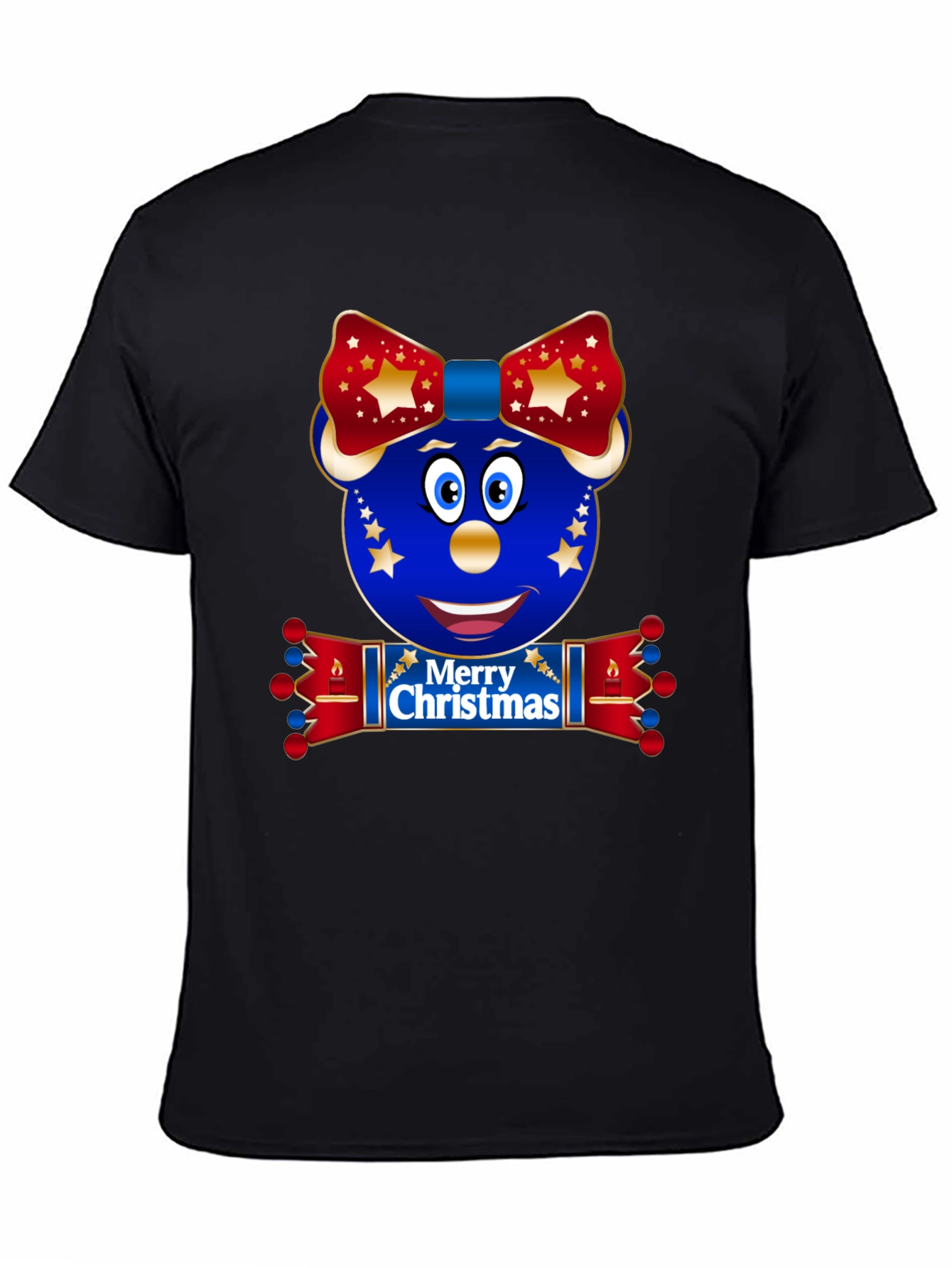 Festive Christmas Character Graphic T-Shirt