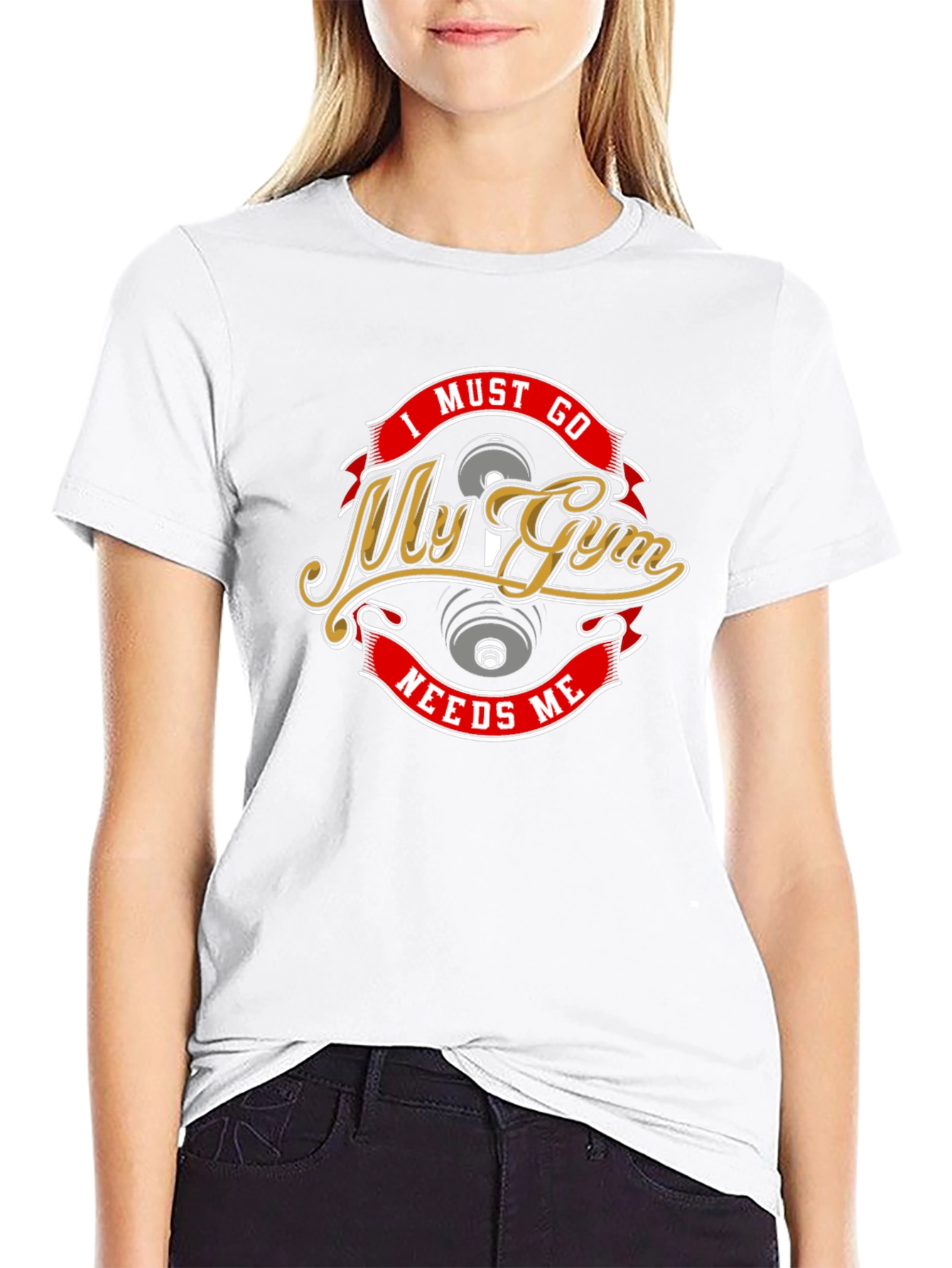 I Must Go My Gym Needs Me Black T-Shirt