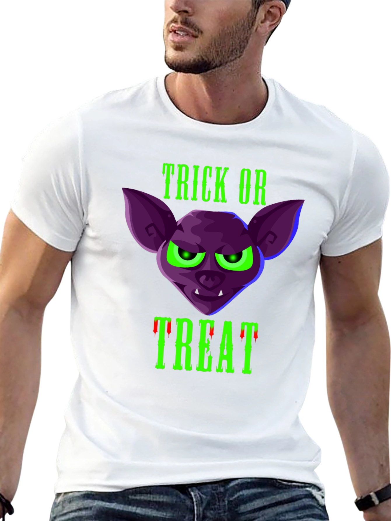 Trick or Treat Bat T-Shirt - Halloween Tee