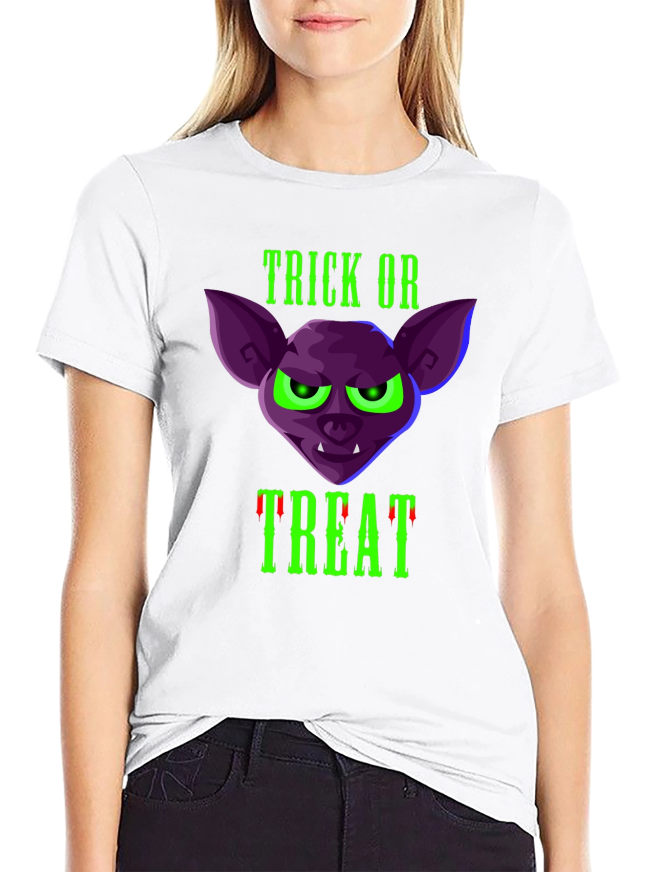 Trick or Treat Bat T-Shirt - Halloween Tee