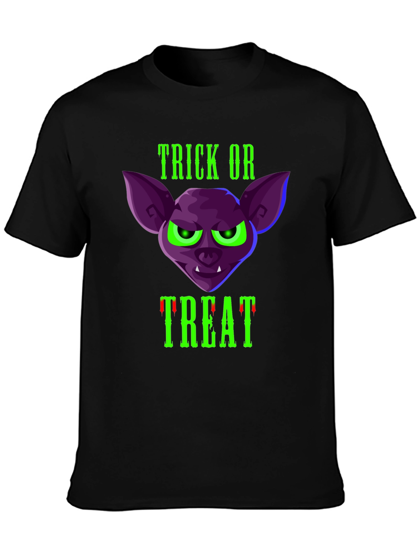Trick or Treat Bat T-Shirt - Halloween Tee