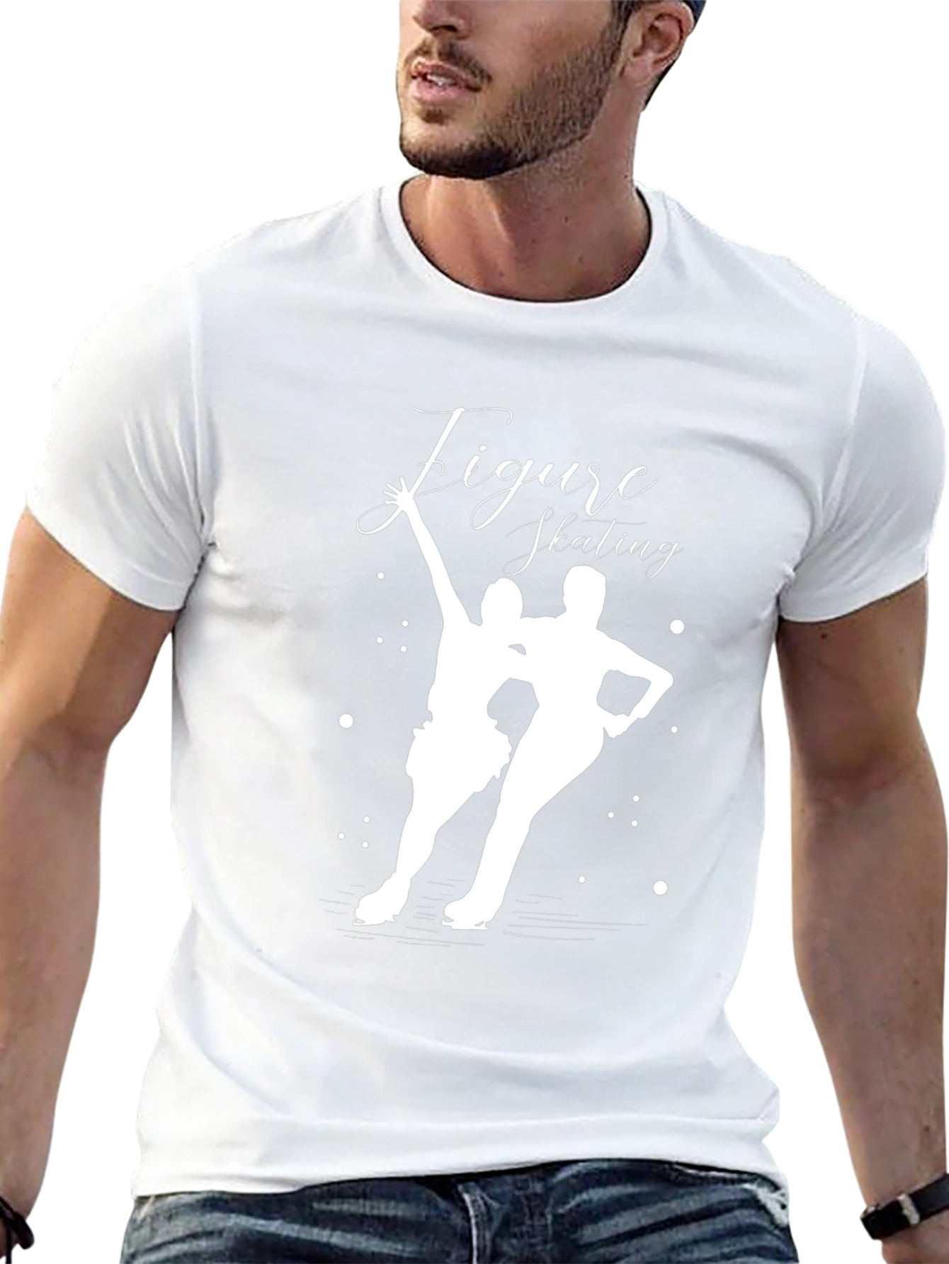Figure Skating Black Graphic Tee