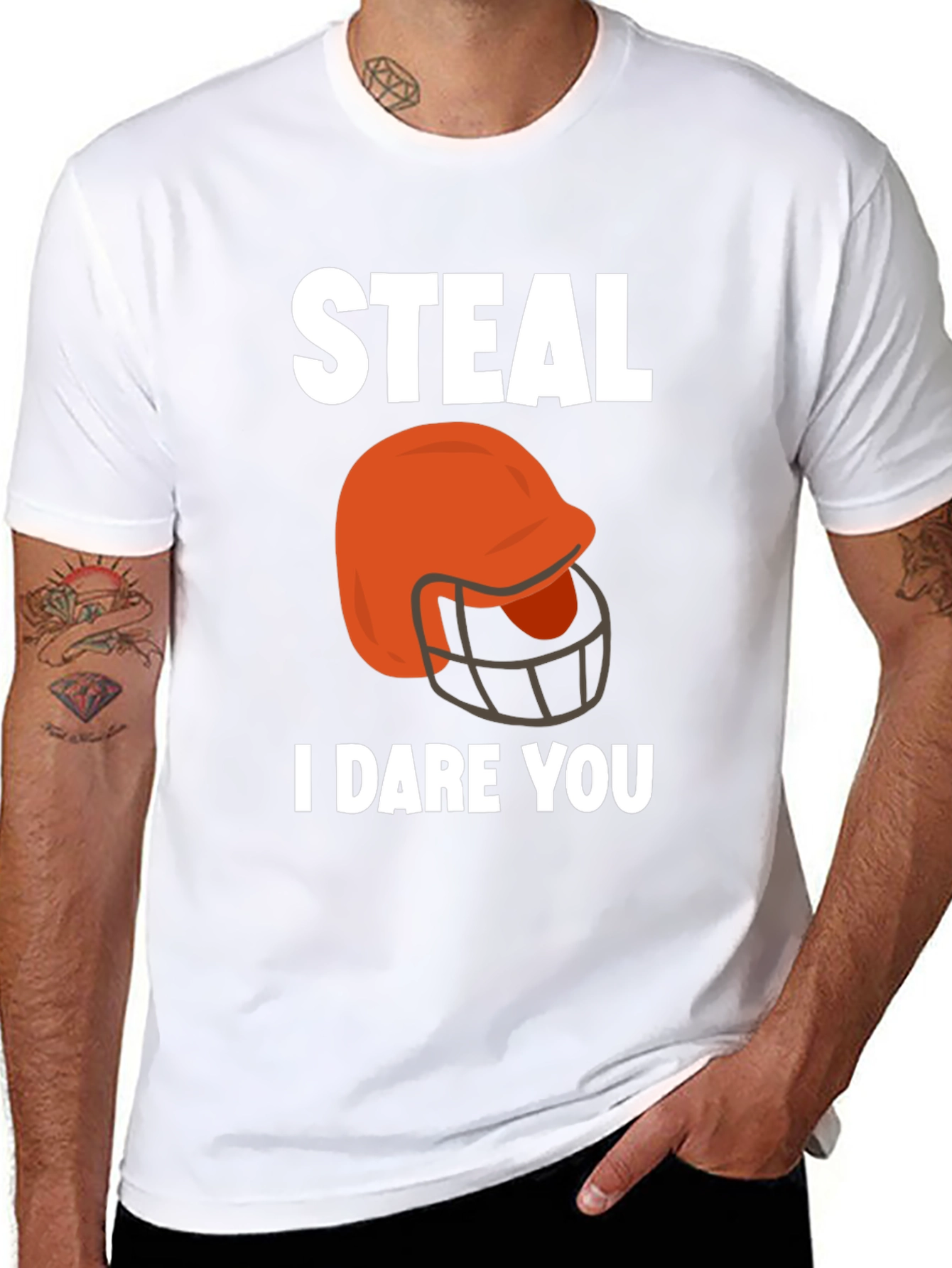 Steal Football Helmet Graphic Tee