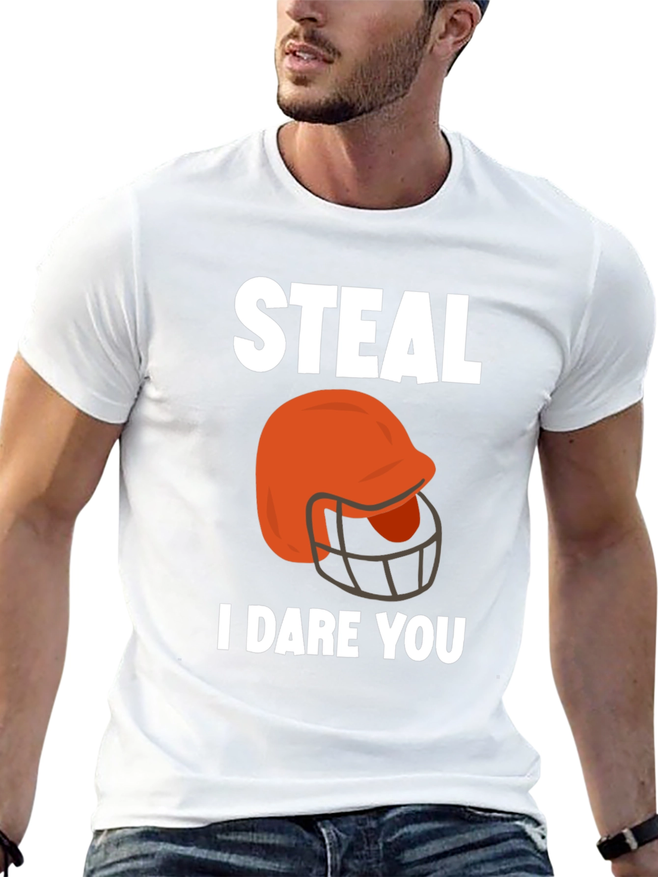Steal Football Helmet Graphic Tee