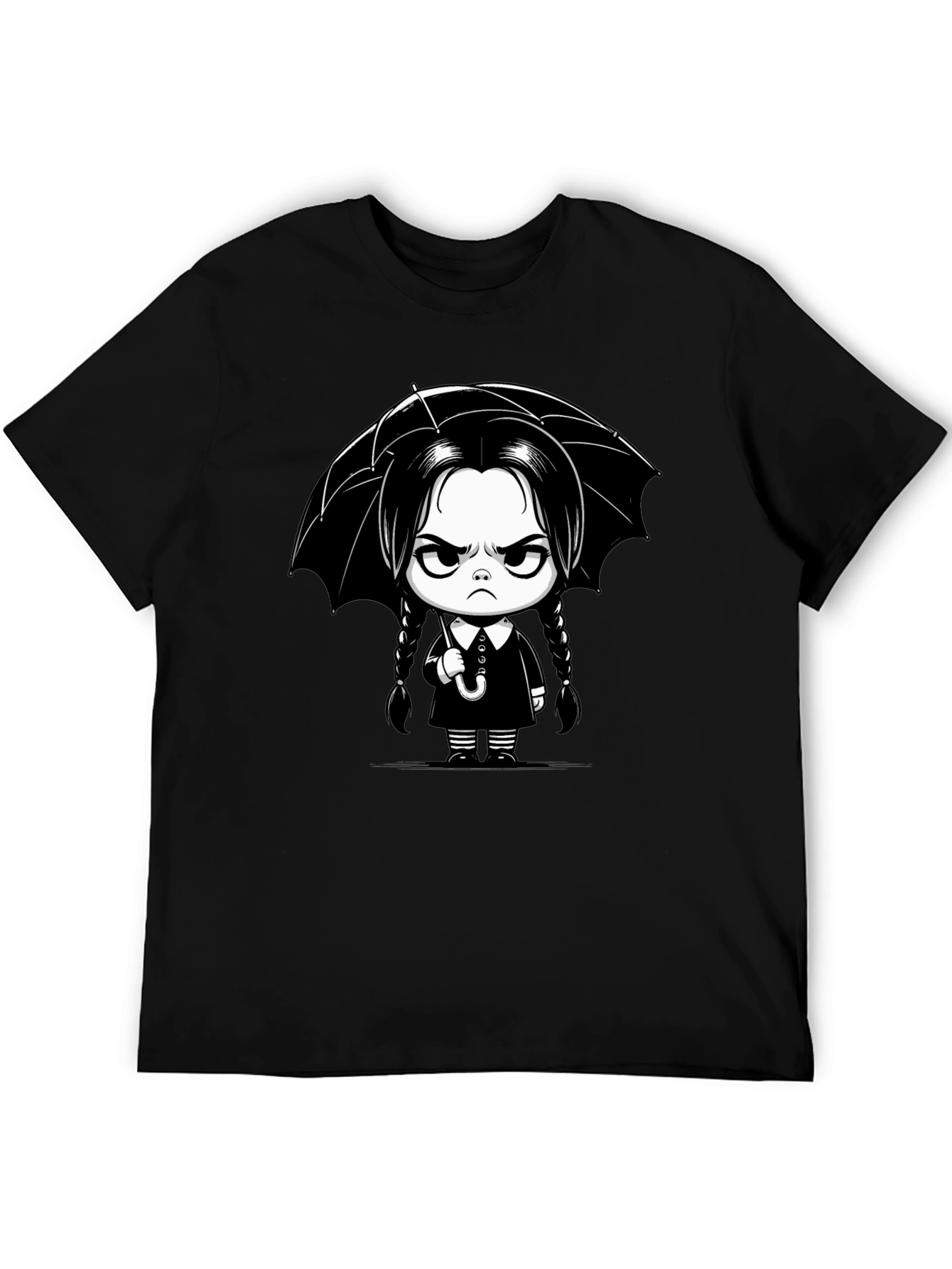 Wednesday Addams Cartoon T-Shirt
