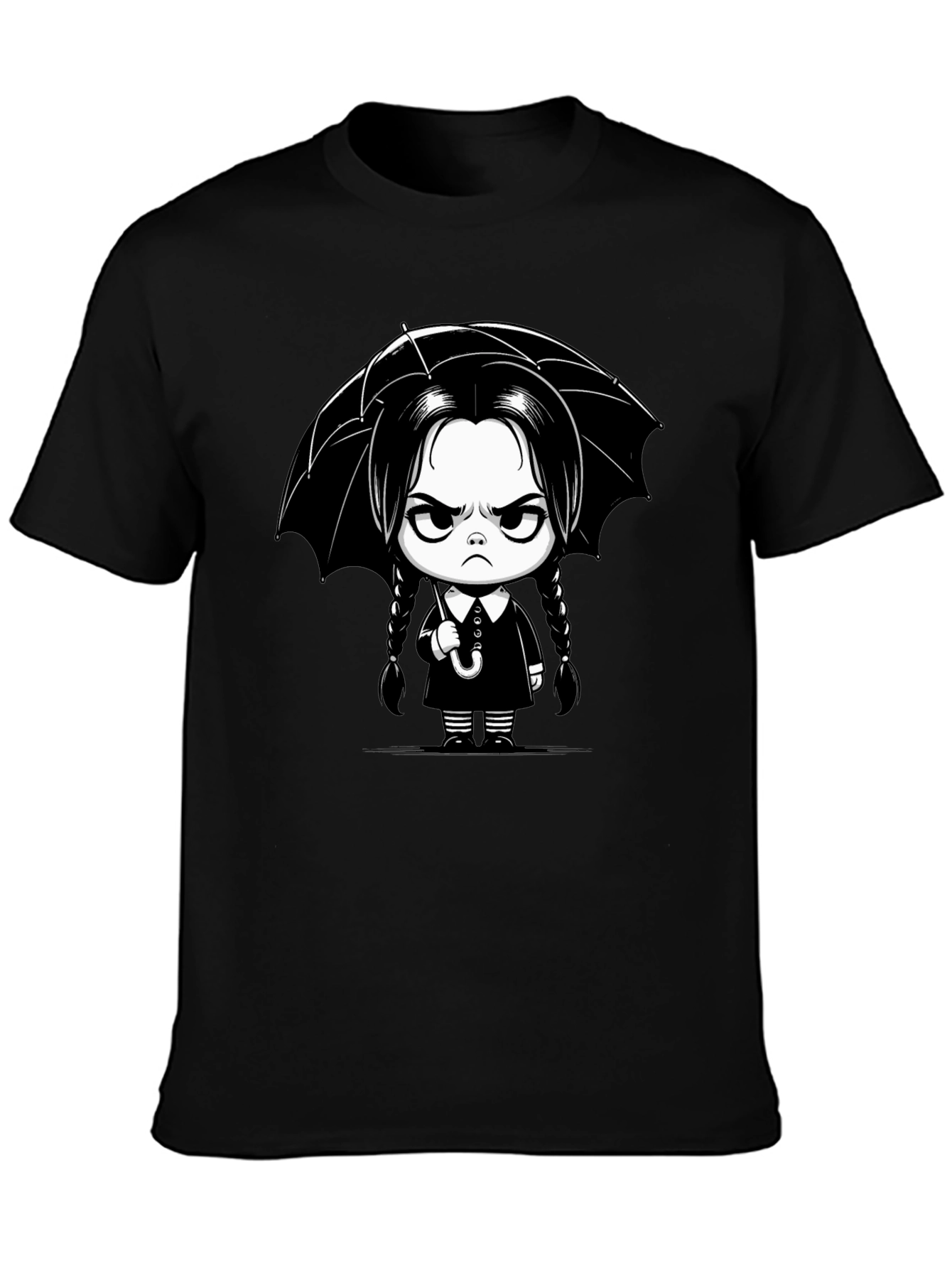 Wednesday Addams Cartoon T-Shirt